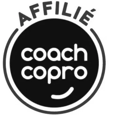 logo de coach copro service public pour la rénovation auquel est affilié lume architectes