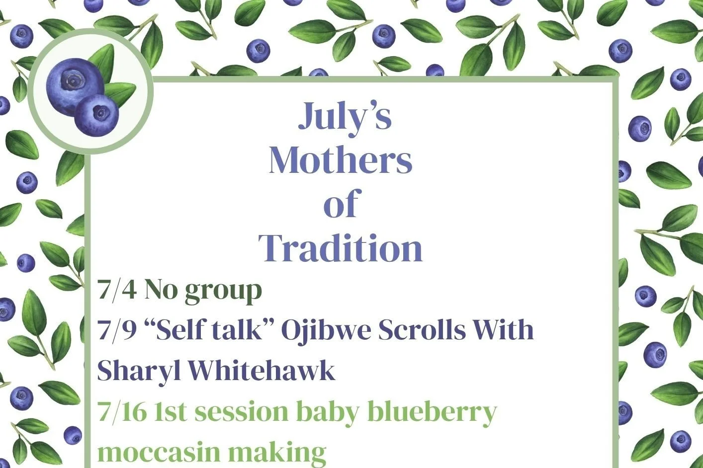 July Mothers of Tradition
