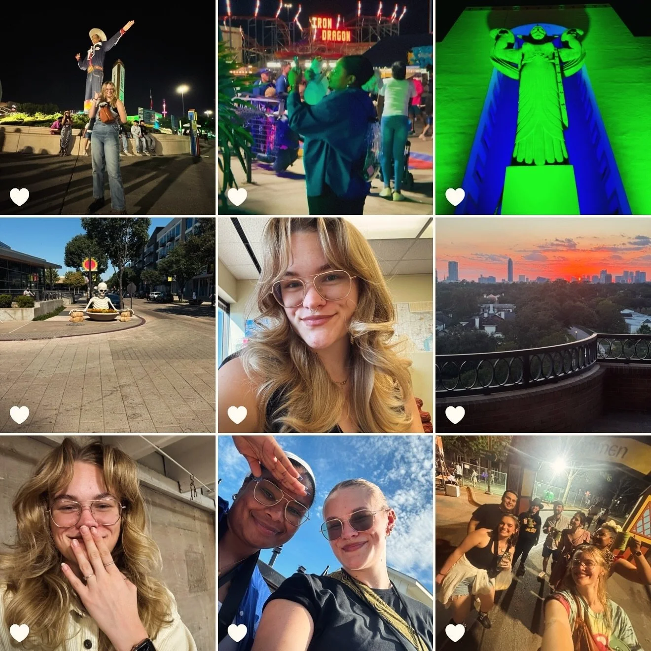 Texas dump 🤠

I spy&hellip;. 
1. Big Tex
2. Willie Nelson @ the ranch
3. Grand Canyon
4. Colin Allred for Senate Team