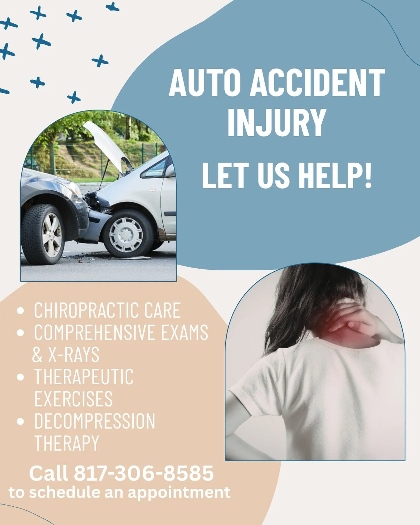 Car accidents can affect you in ways you might not notice right away.

Even if you felt &ldquo;fine&rdquo; at the scene, your body still went through a lot. It&rsquo;s common for symptoms like headaches, neck or back pain, stiffness, and even trouble