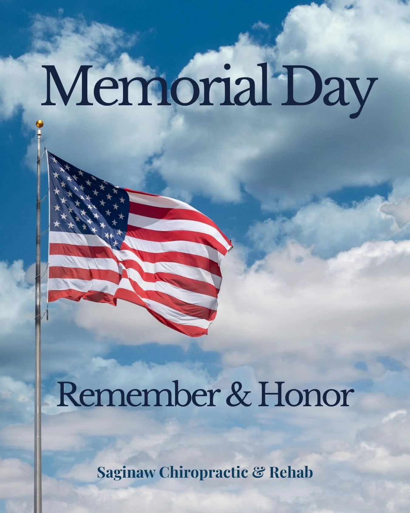 Today we pause to remember the brave men and women who gave their lives in service to our country. May we live with greater gratitude, serve with greater kindness, and never forget those who gave everything for others.