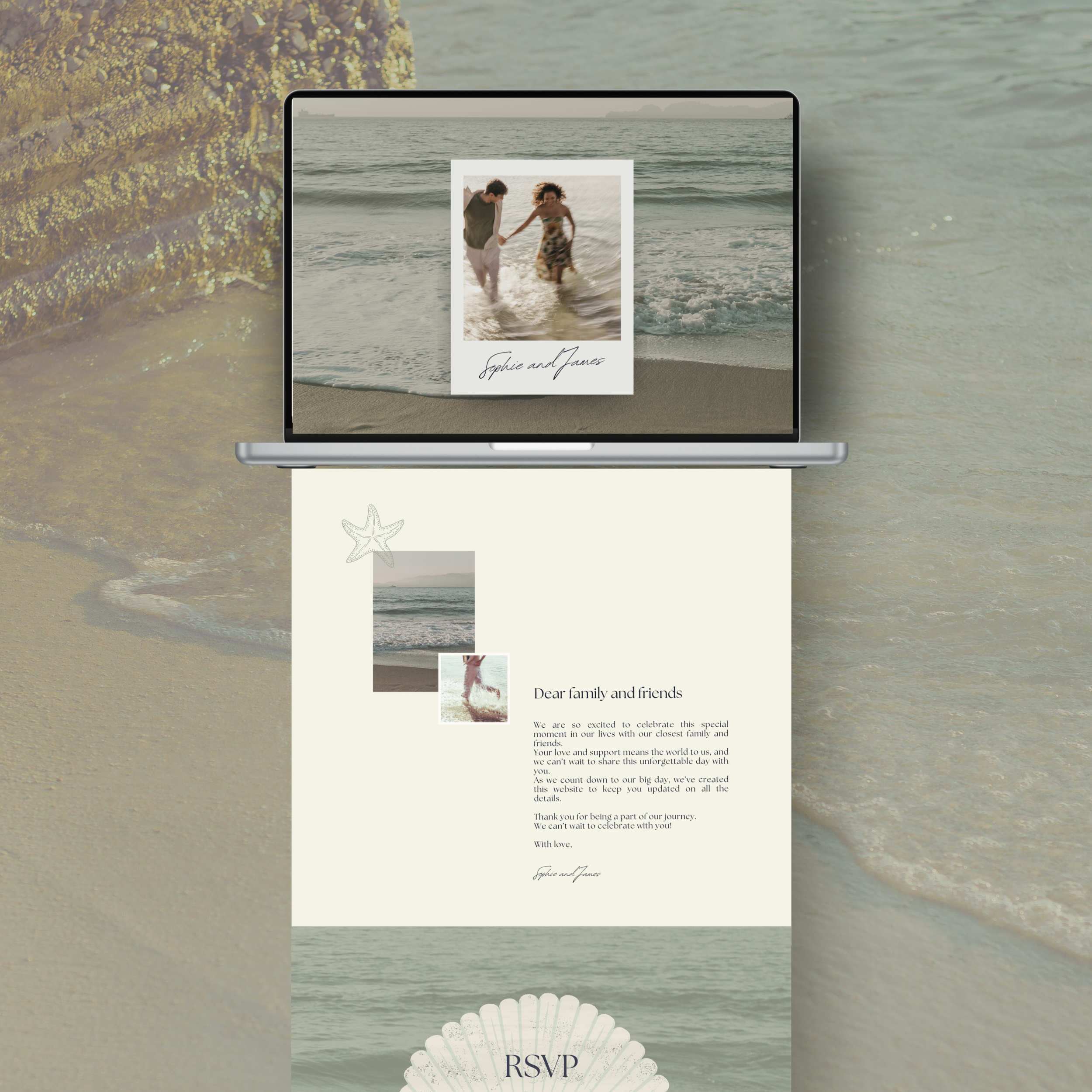 Sage Wedding Website Template