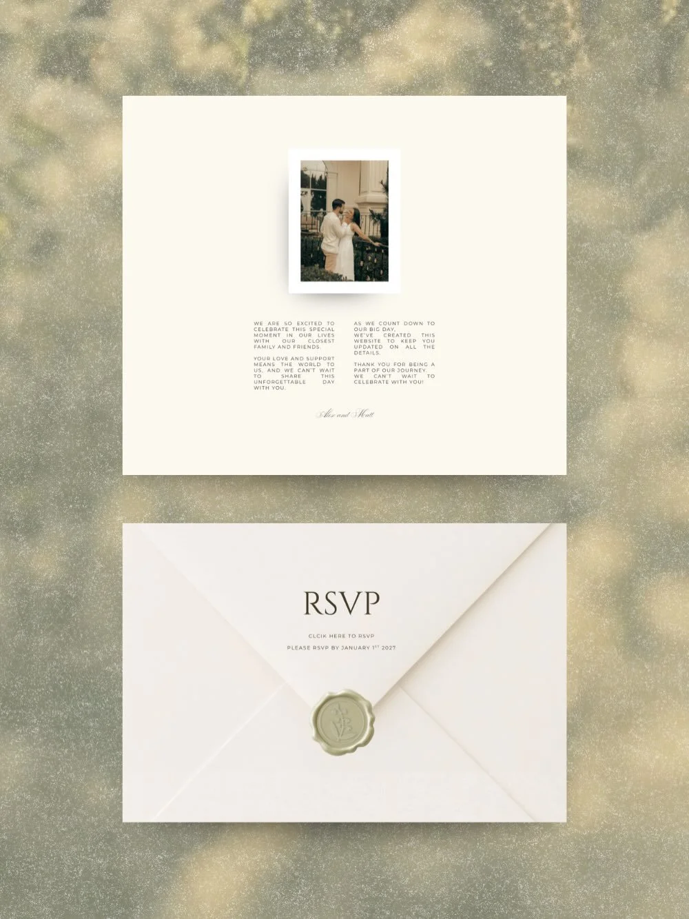 A wedding website that feels like part of the story. An extension of your invitation suite, rather than just somewhere to find the details.

#weddingwebsite #gardenwedding #europeanwedding #weddingaesthetic