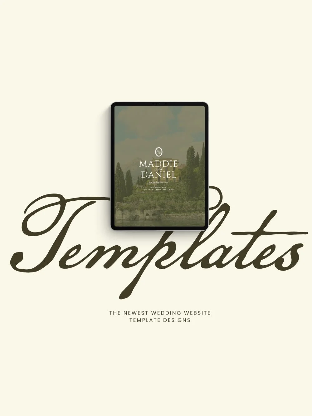 Three new wedding website templates I&rsquo;ve added over the past month. 

If you want a wedding website but don&rsquo;t want to go down the custom route, templates are a really good option. You get a design that&rsquo;s already been thought through