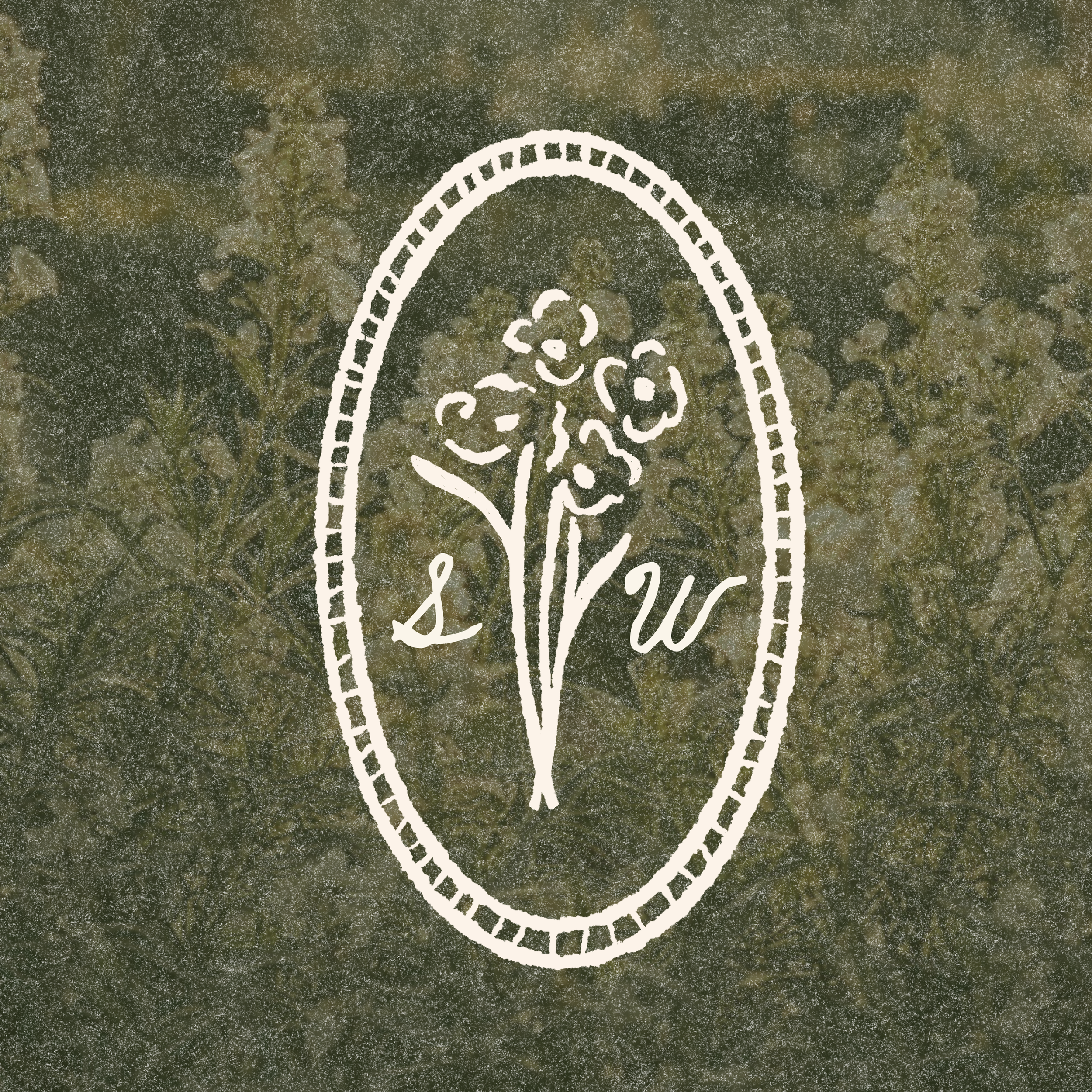 Delphine | Semi-Custom Hand-Drawn Wedding Logo