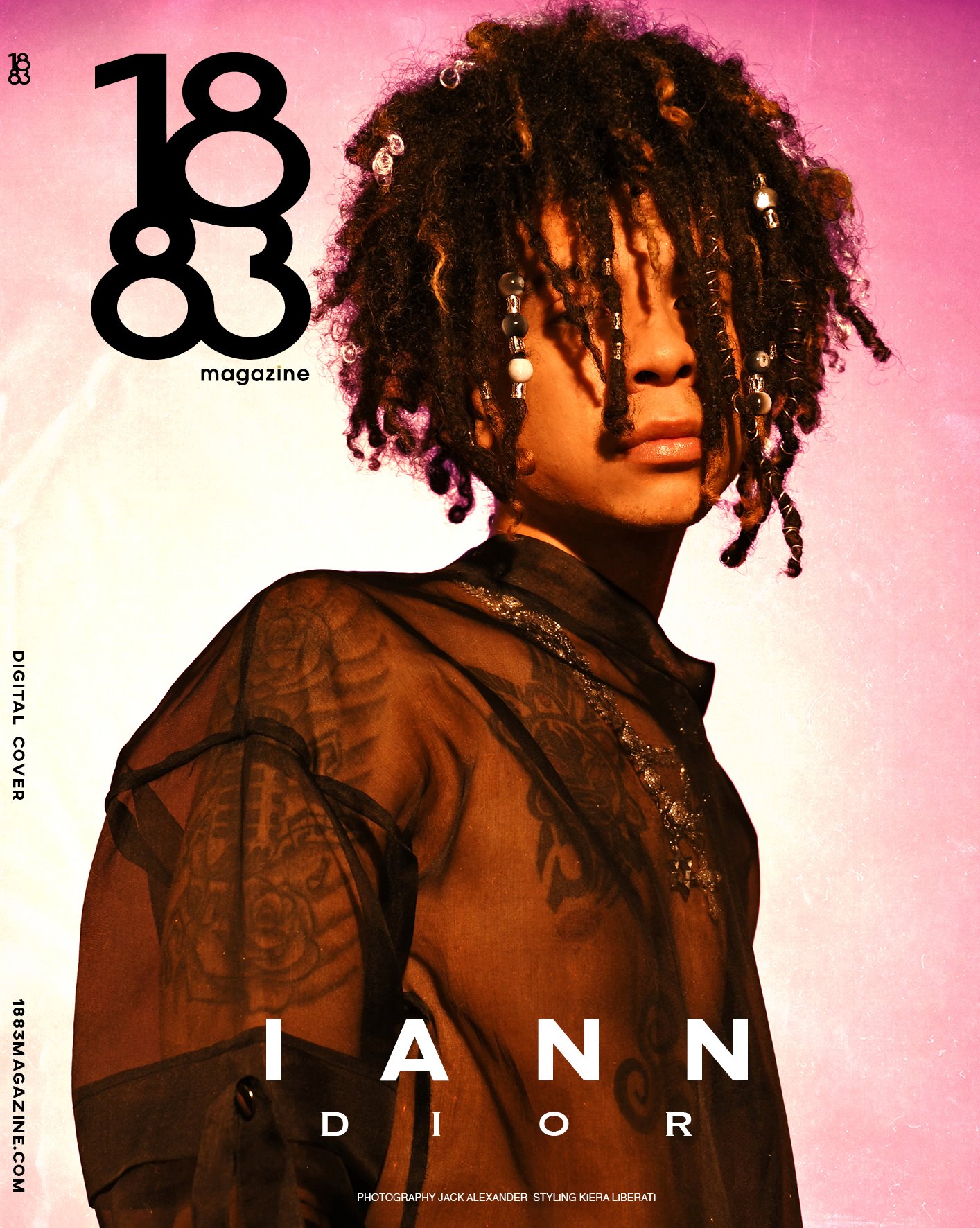 Iann Dior on the digital cover of 1883 Magazine February 2022