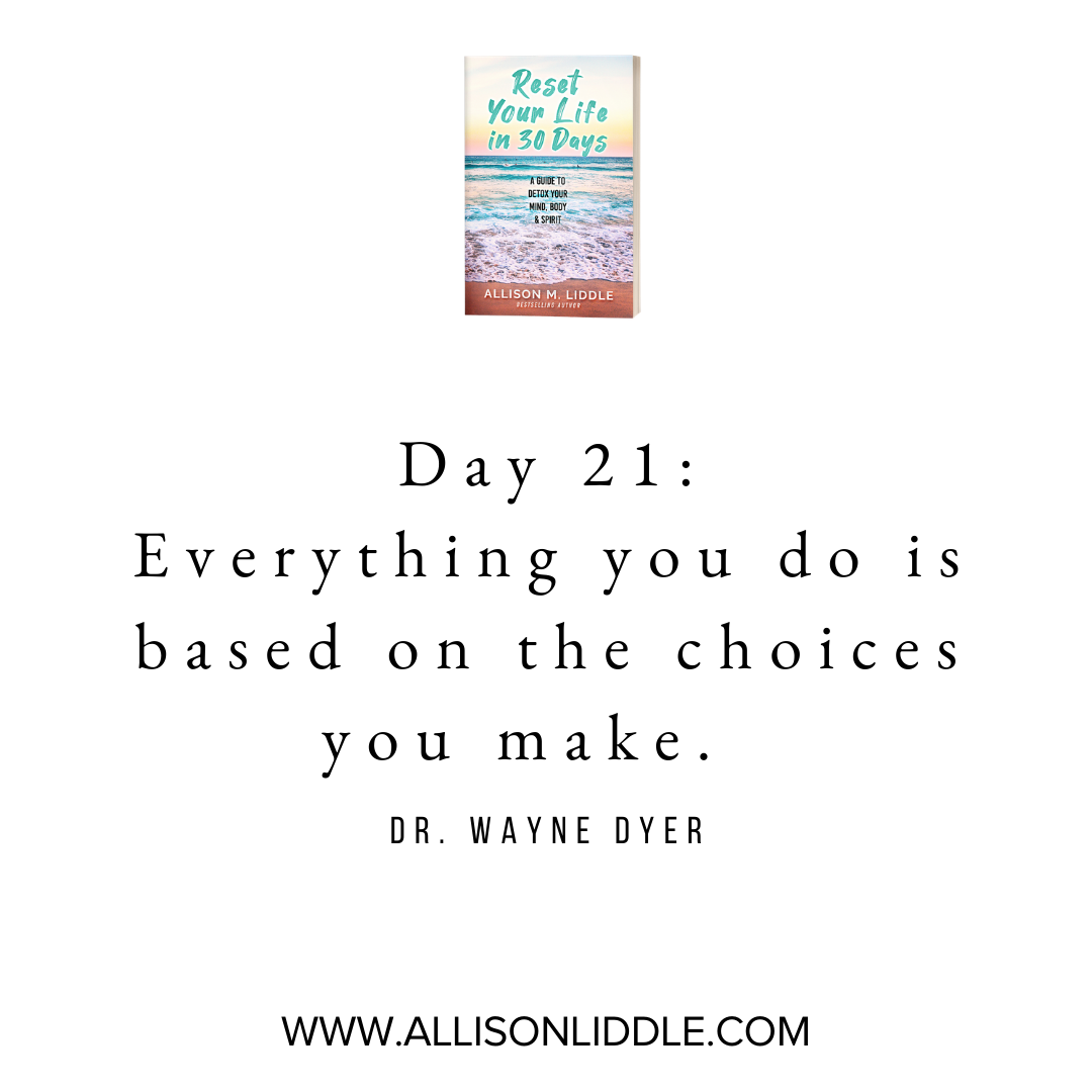 What choices are you making?
