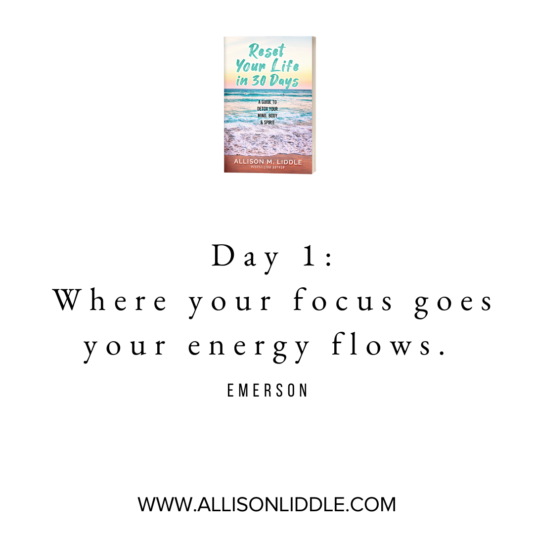 Day 1 is all about using reflection to understand where you are focusing your energy.