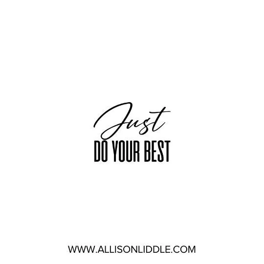 As a recovering perfectionist