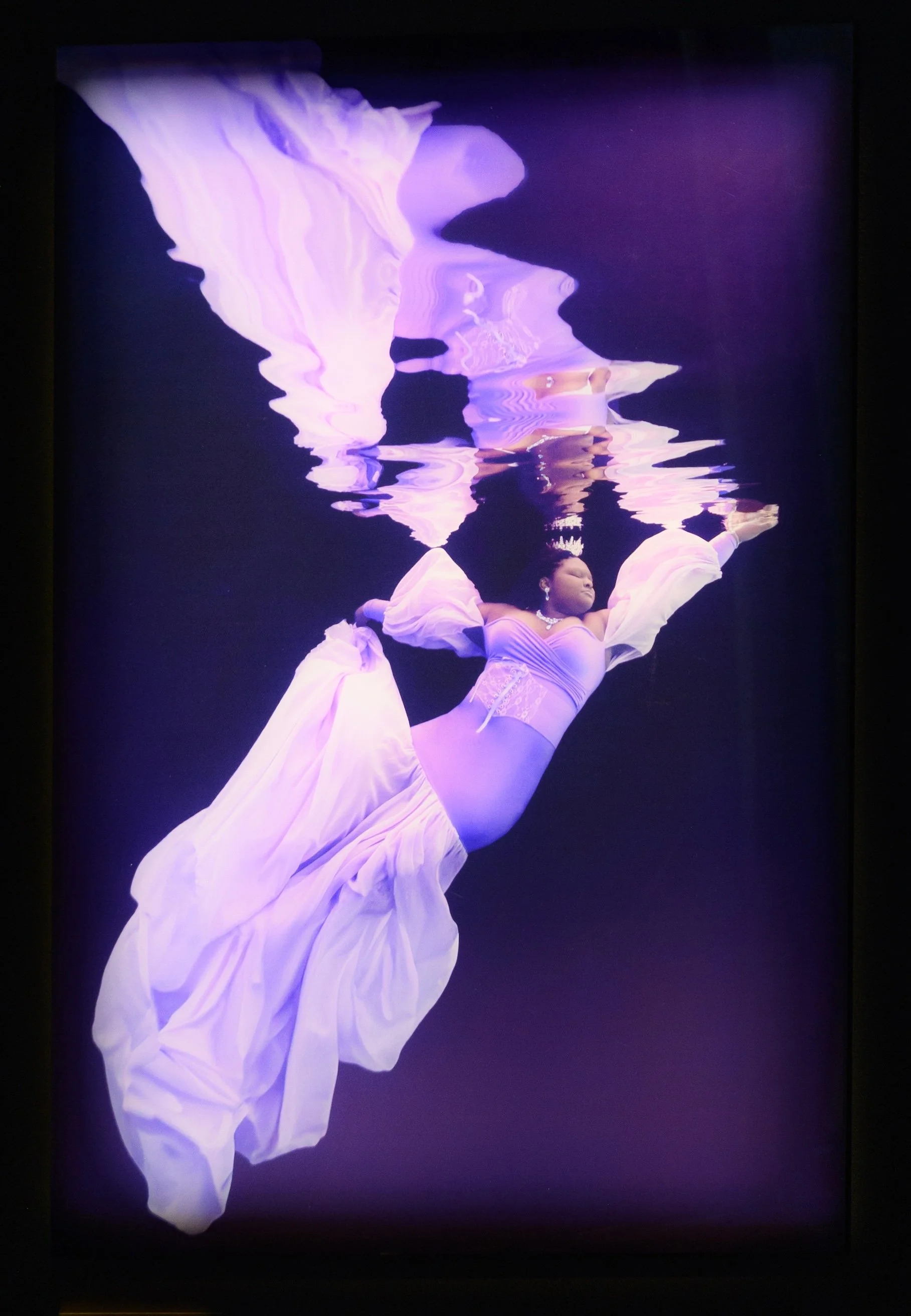 Kimber Greenwood, "Victorious" 2024, Photography on acrylic, 24x36. Photo by Raymundo Muñoz.