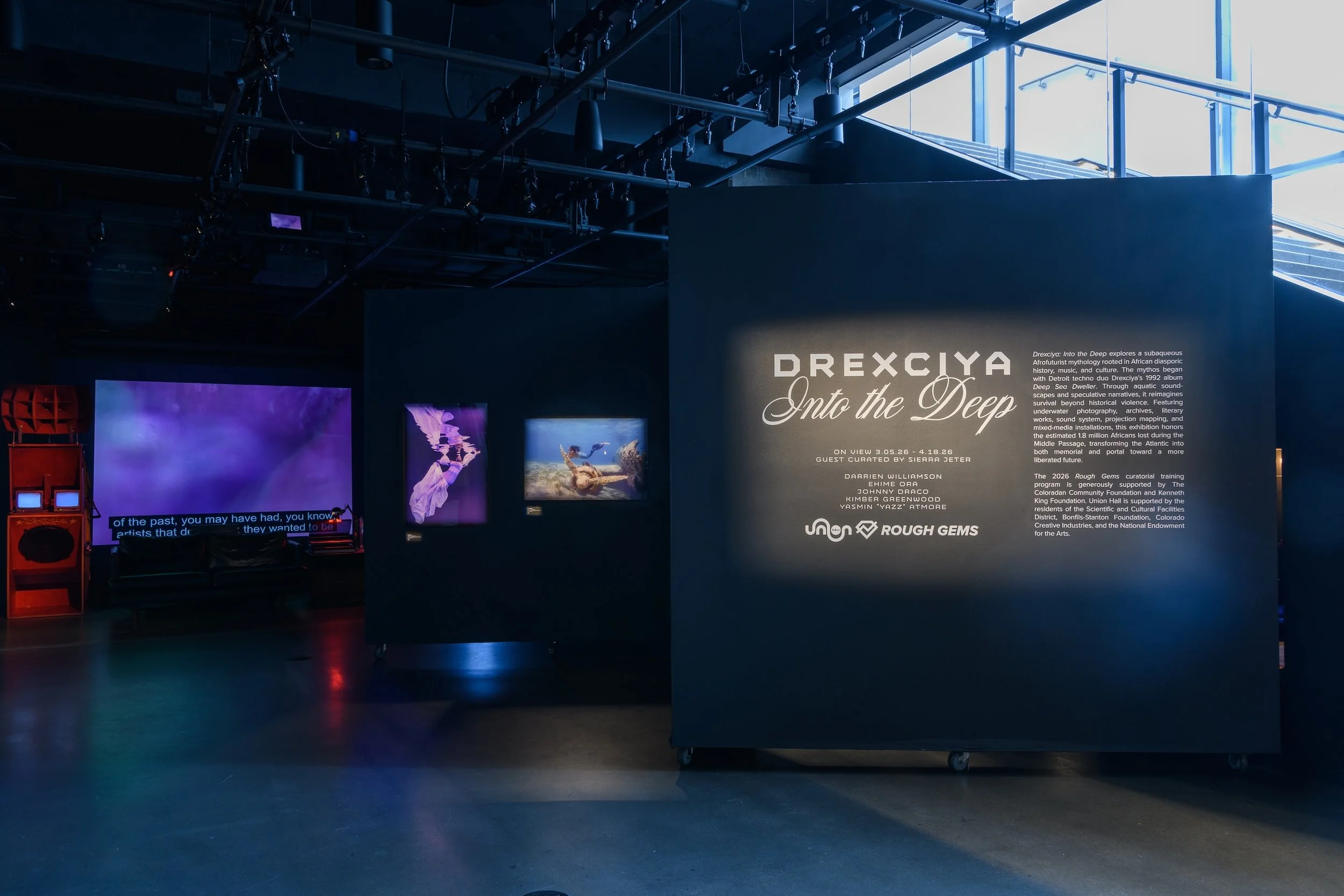 Installation view of Drexciya: Into the Deep. Photo by Raymundo Muñoz.
