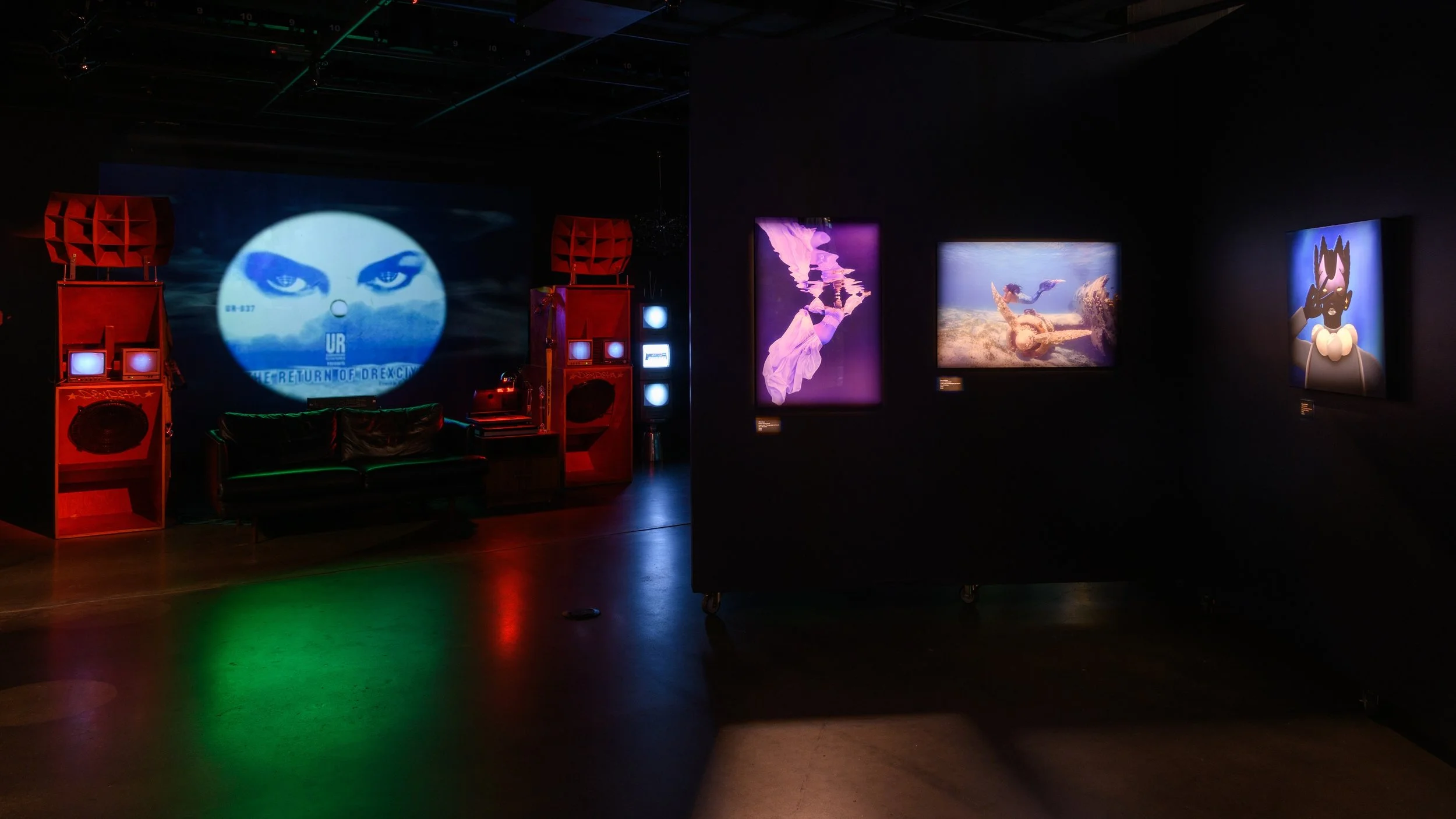 Installation view of Drexciya: Into the Deep. Photo by Raymundo Muñoz.