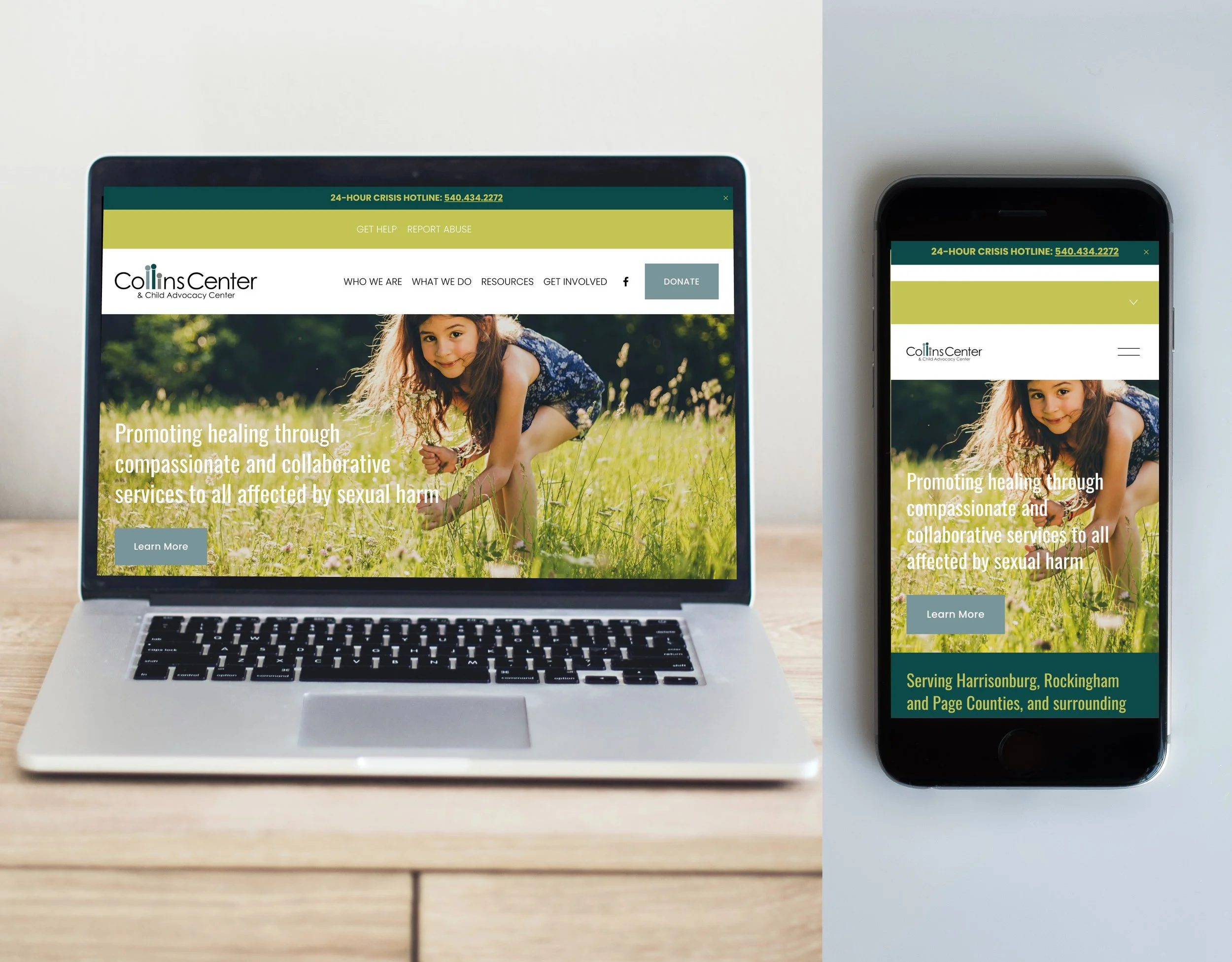 Collins Center - website design and development