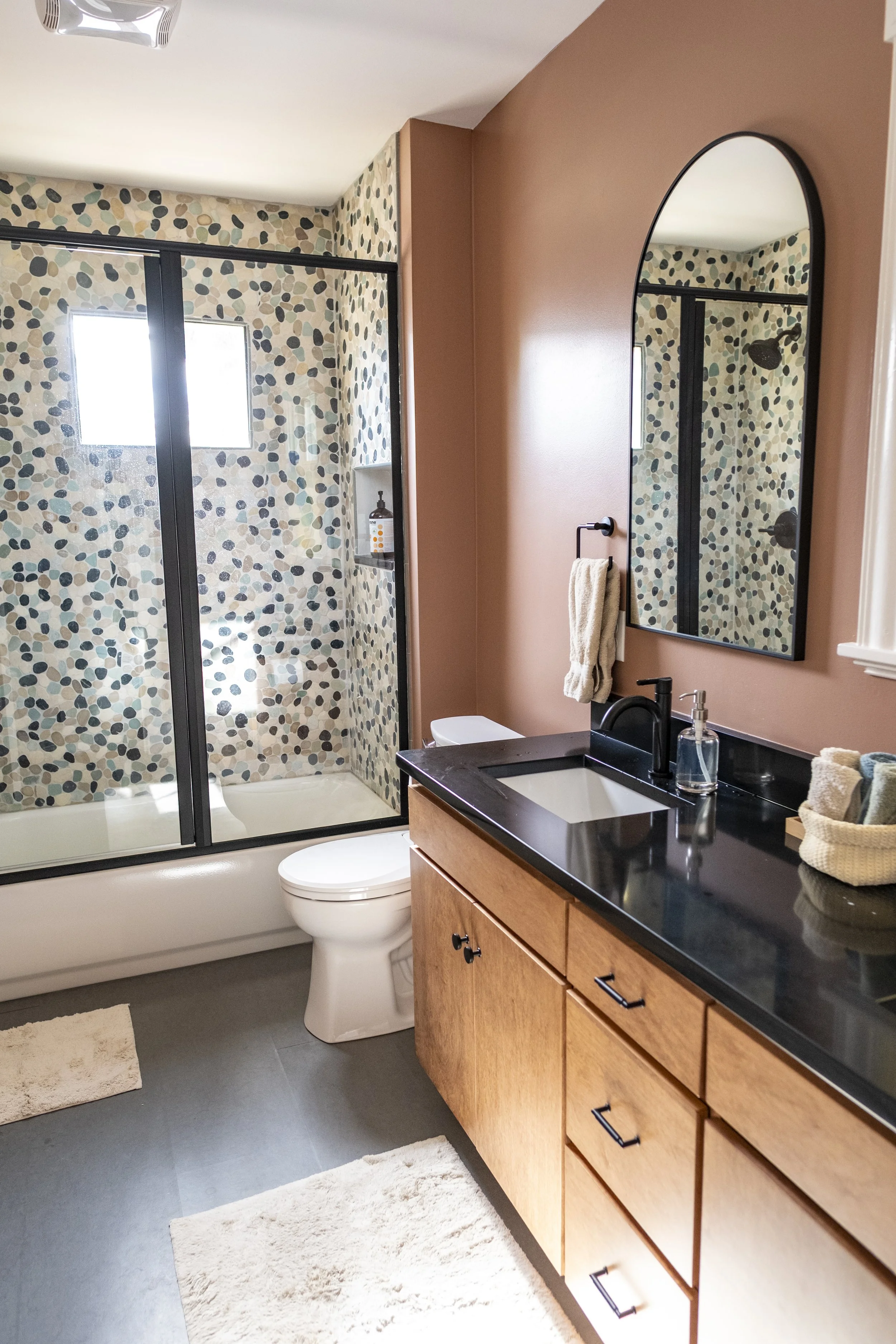 Renovated upstairs bathroom