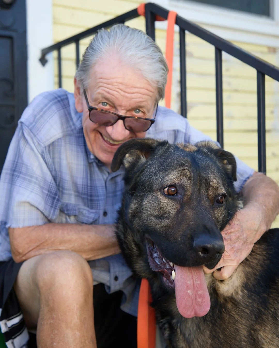 Edward is 109 pounds.

Ken is his 81-year-old foster dad.

They&rsquo;ve been living together for the past 10 months &mdash; and that&rsquo;s what saved Edward from being killed at North Central.

Since then, Edward has had his own room, a yard, stru