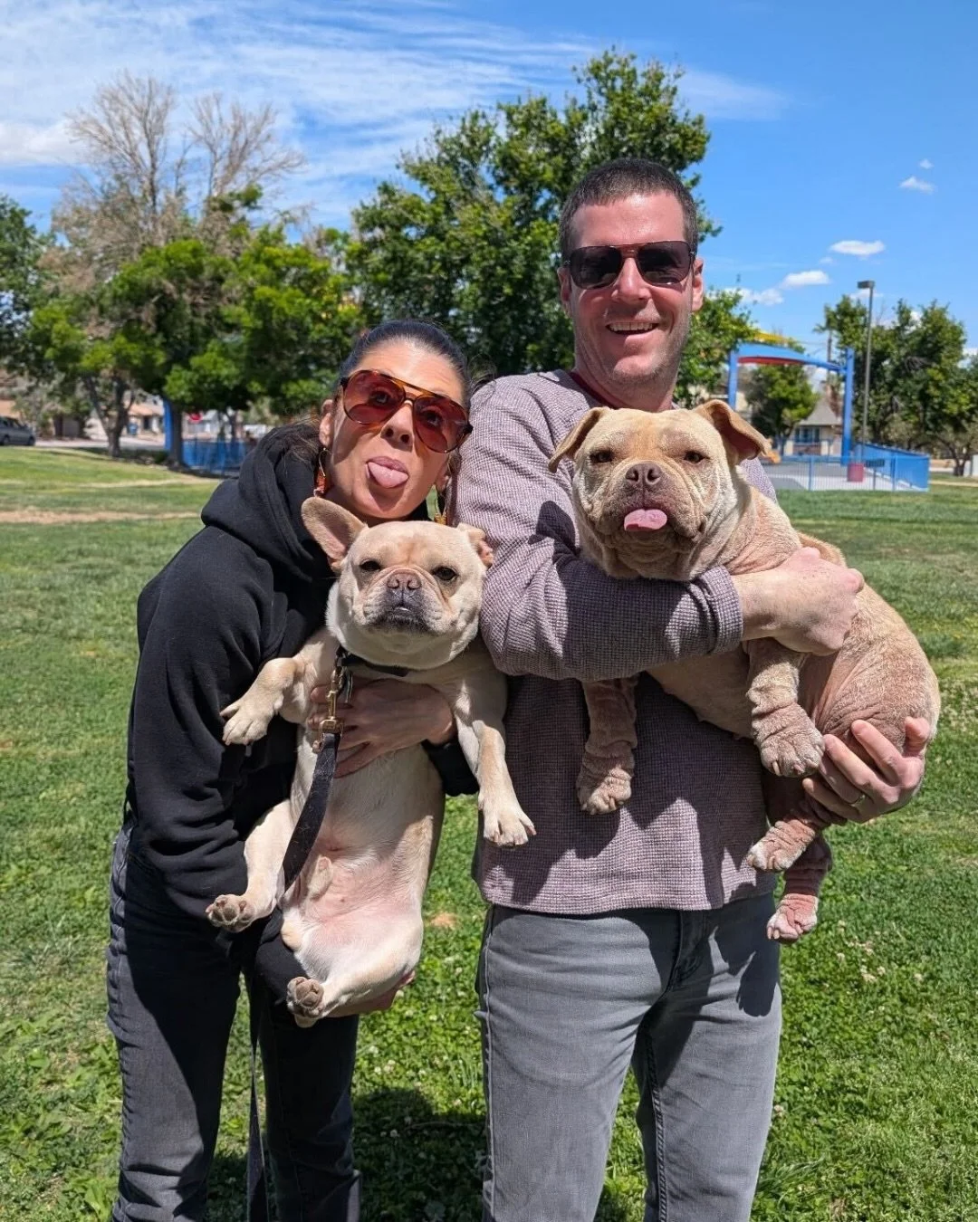 Y&rsquo;all&hellip; drumroll, please&hellip; another Real Good Ending!

Patsy is ADOPTED.

Now known, very appropriately, as Peach Potato.

She was left outside in San Bernardino in 100 degree heat by a backyard breeder, covered in skin infections, n