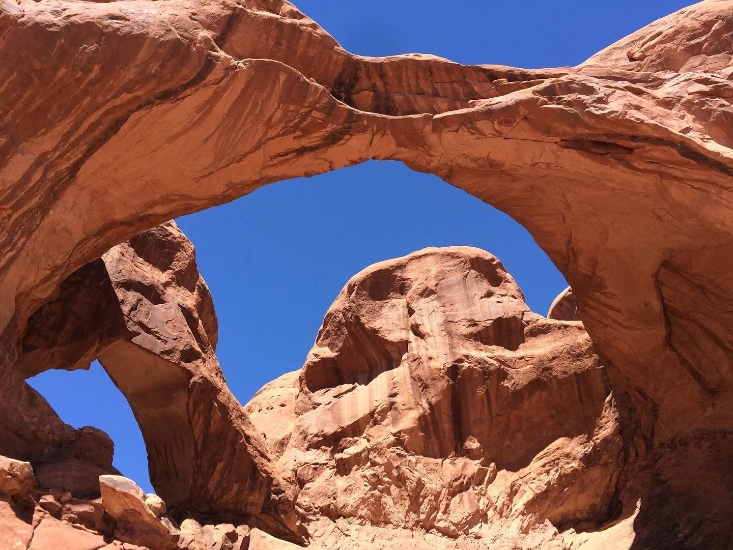double arch on Windows Trail, Arches National Park