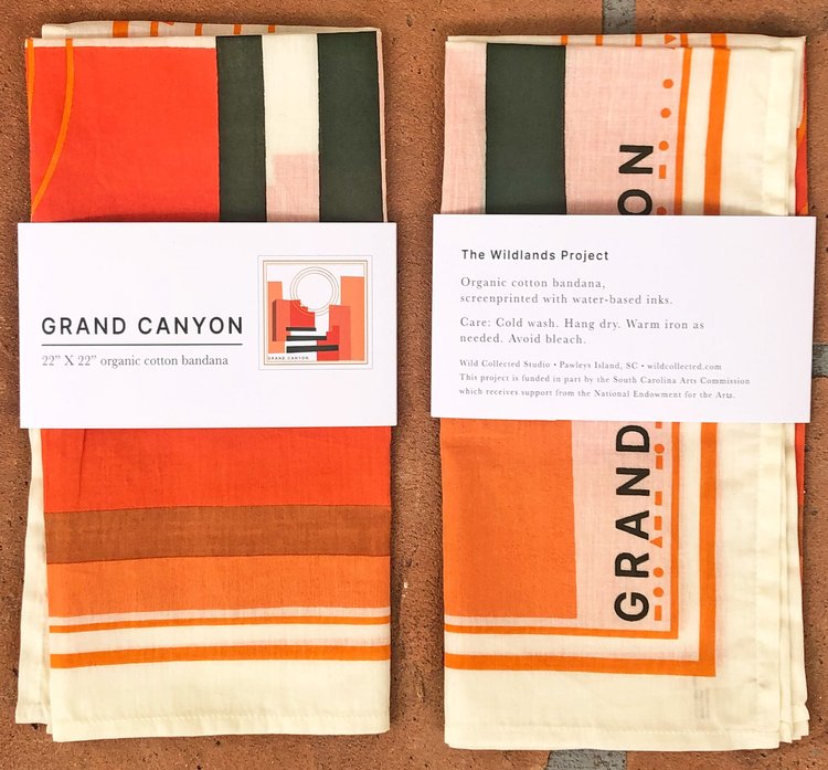 Grand Canyon bandana packaging