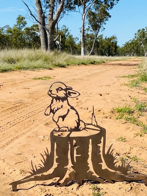 Rabbit on stump