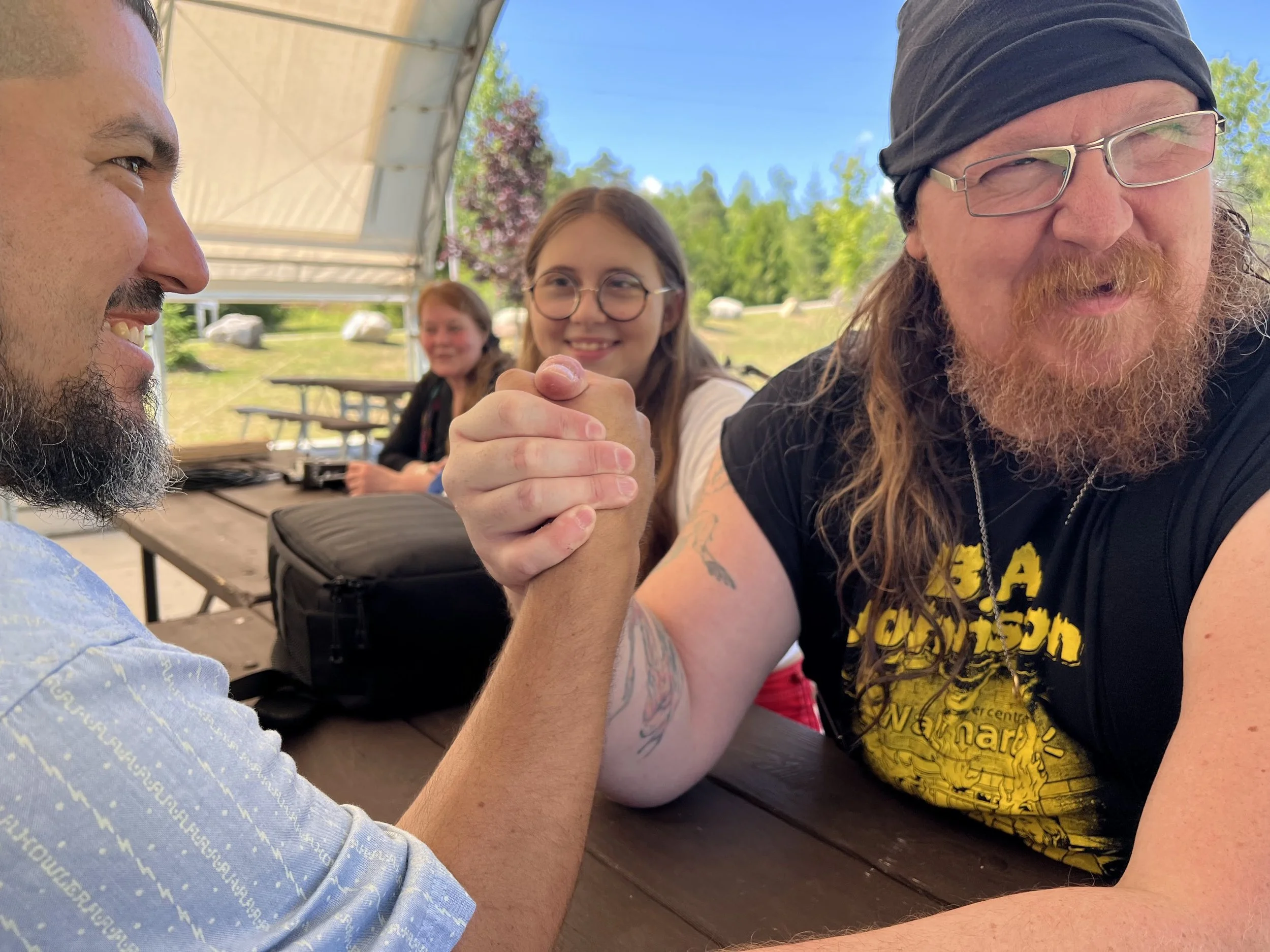 arm wrestle with clayton windatt, 2022.