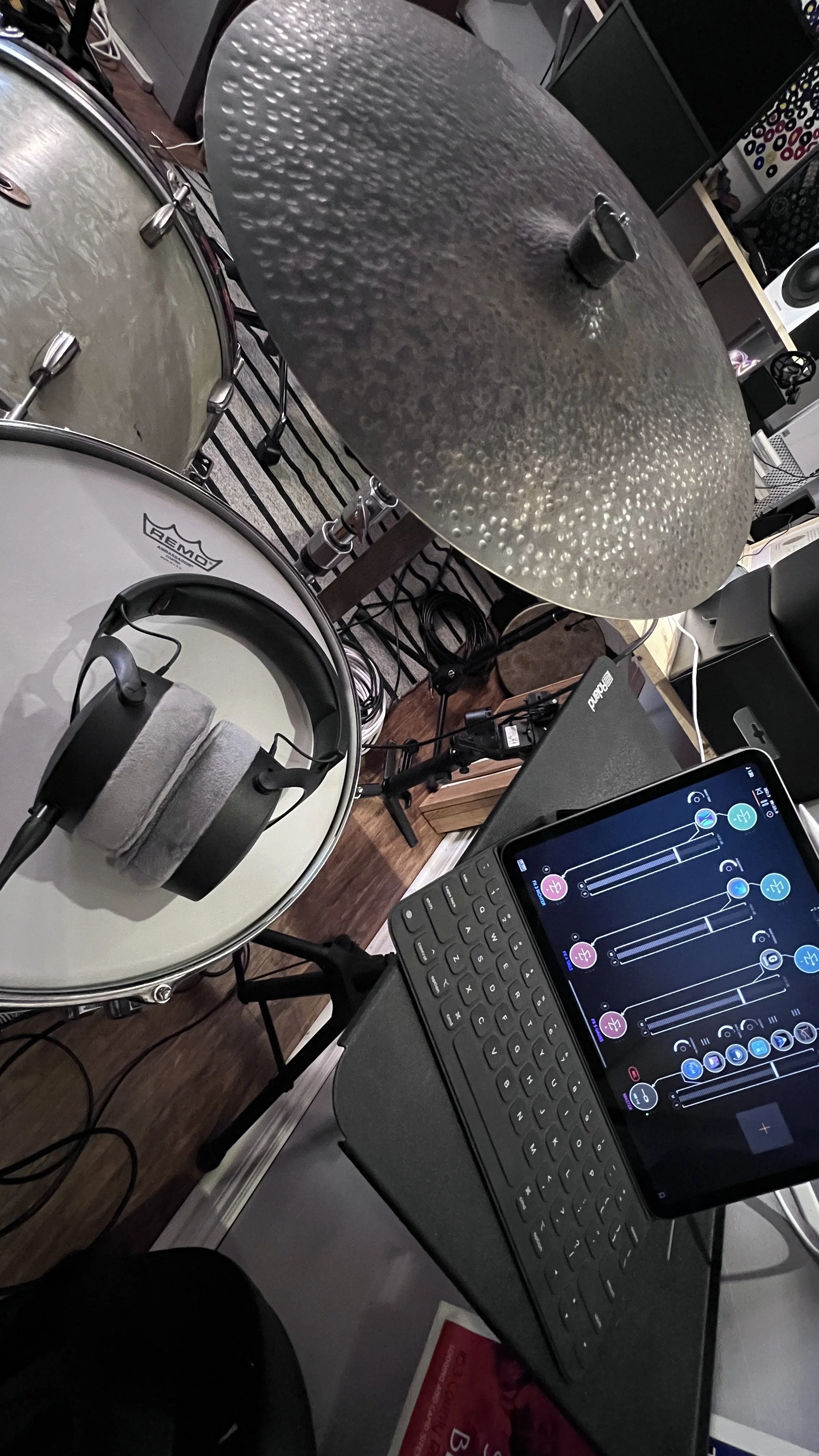 in the studio, 2023.