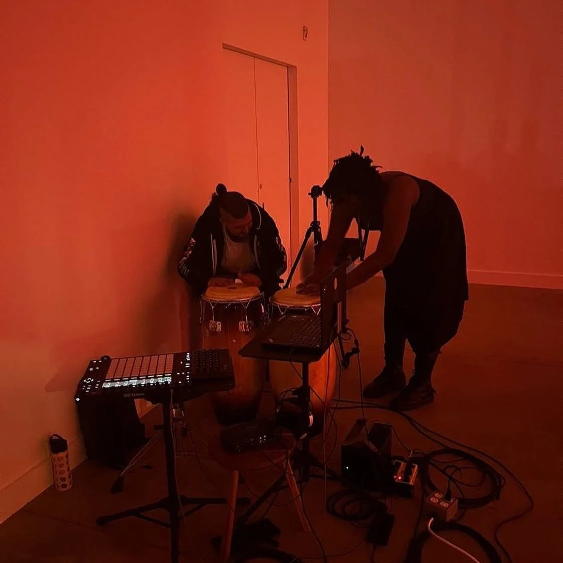 at la galerie du nouvel ontario with backxwash during up here, 2022.