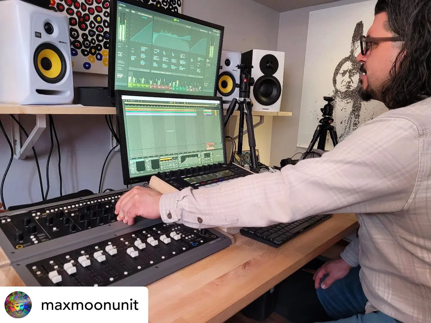 in the studio on kathleen, early 2020s.