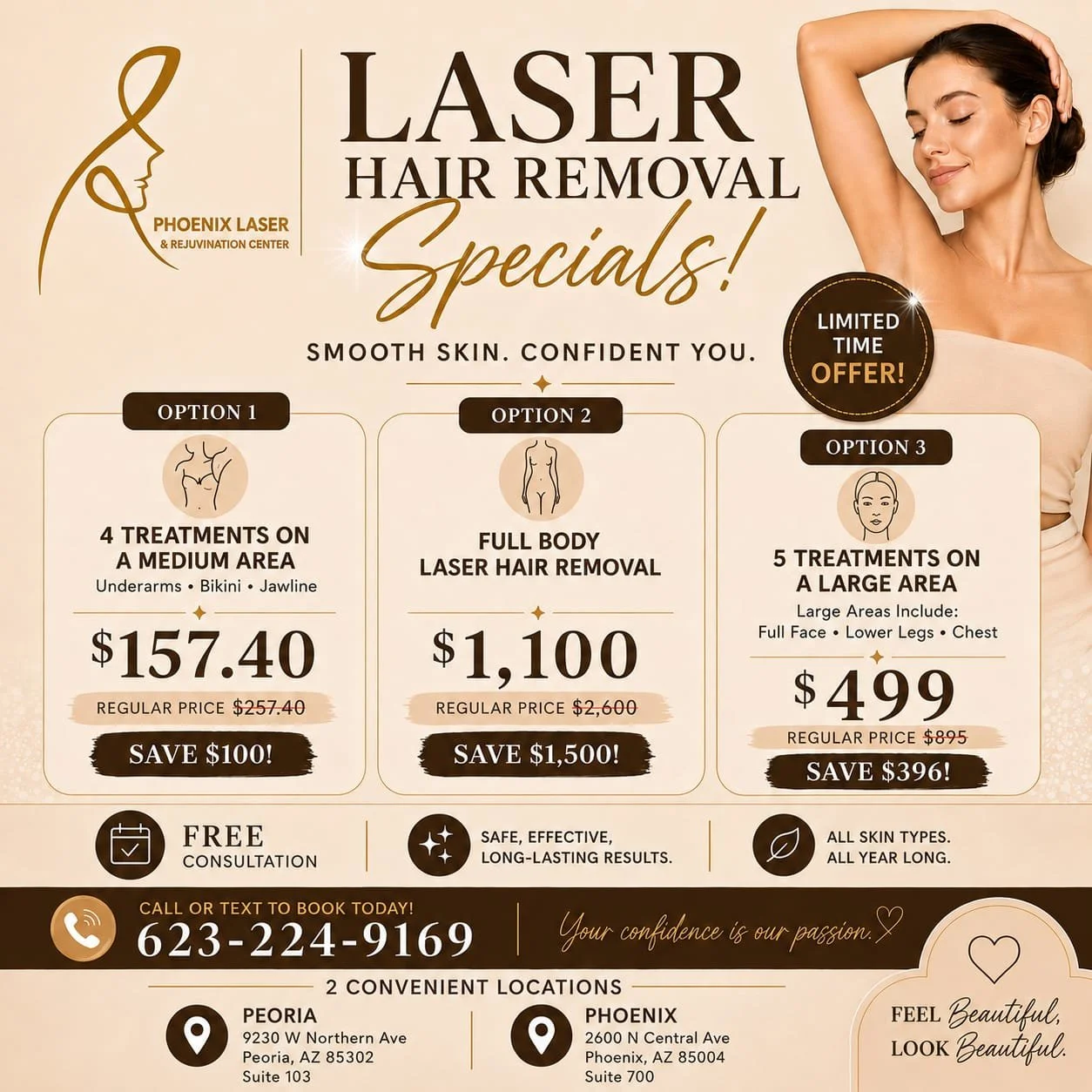 Laser hair removal special full body laser hair removal smooth skin
