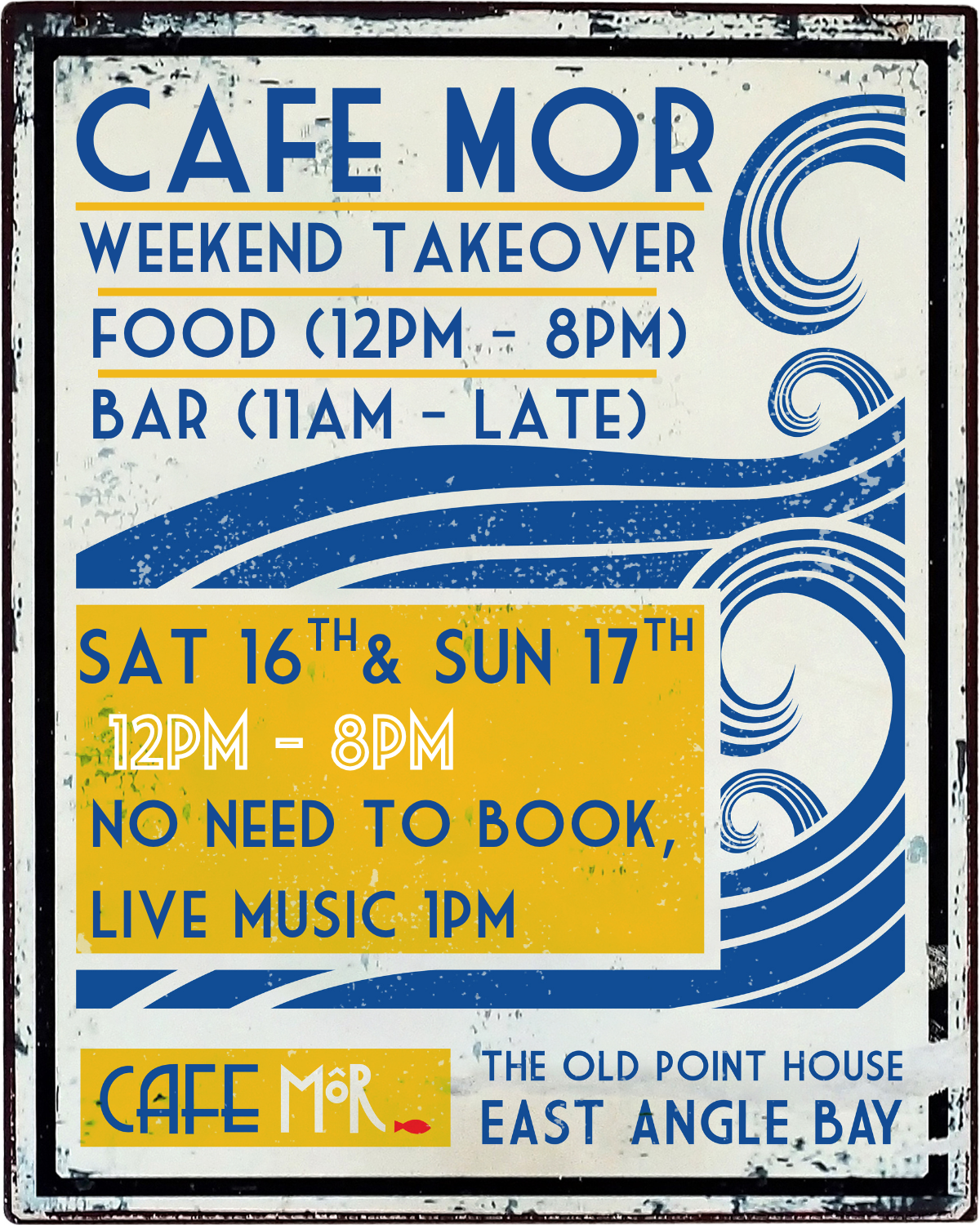Cafe Mor Weekend TakeOver