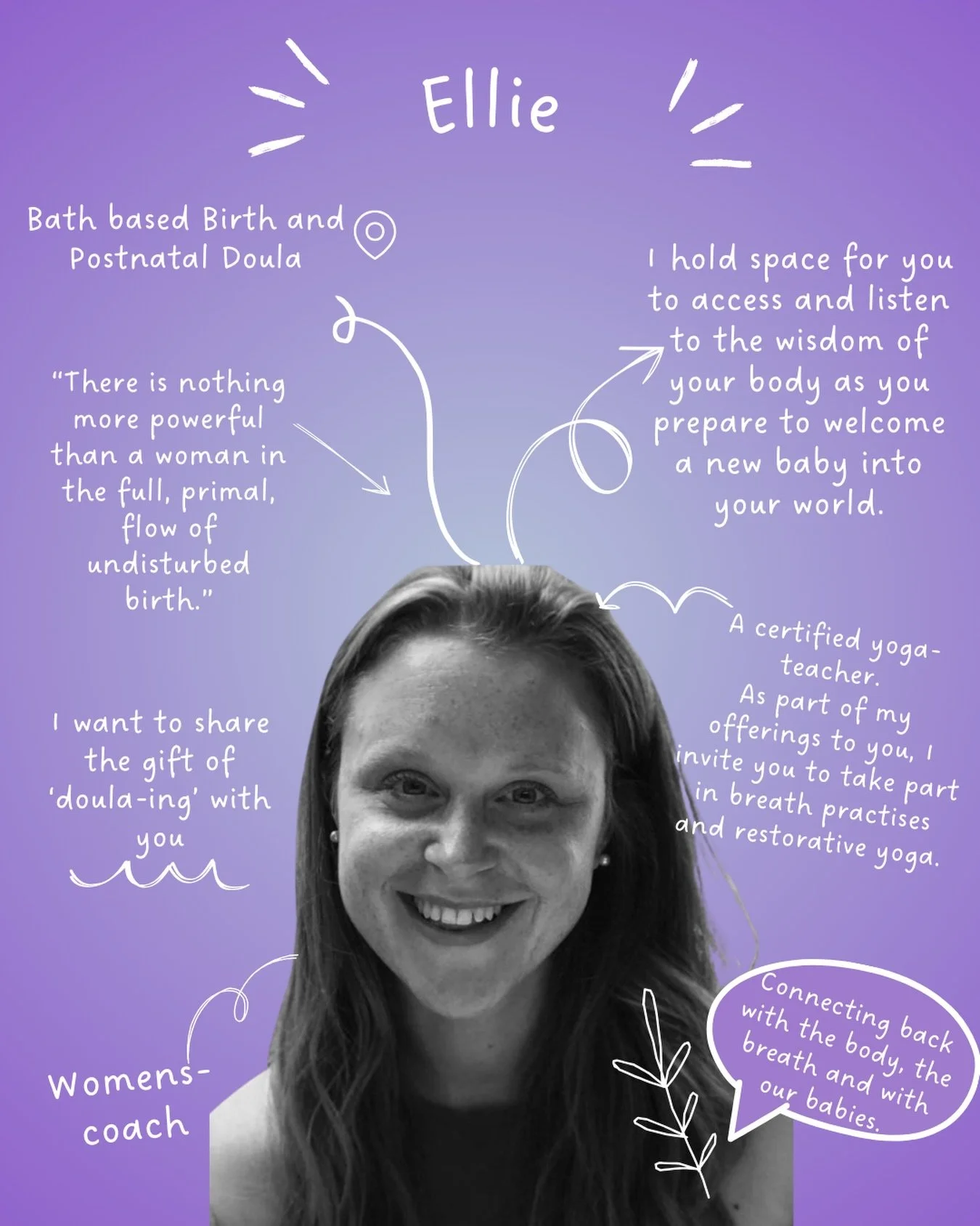 OBC Doula Spotlight ✨

Meet Ellie @elliedaniel_doula_and_coach 

&lsquo;As a birth doula, I hold space for you to access and listen to the wisdom of your body as you prepare to welcome a new baby into your world. I am passionate about empowering wome
