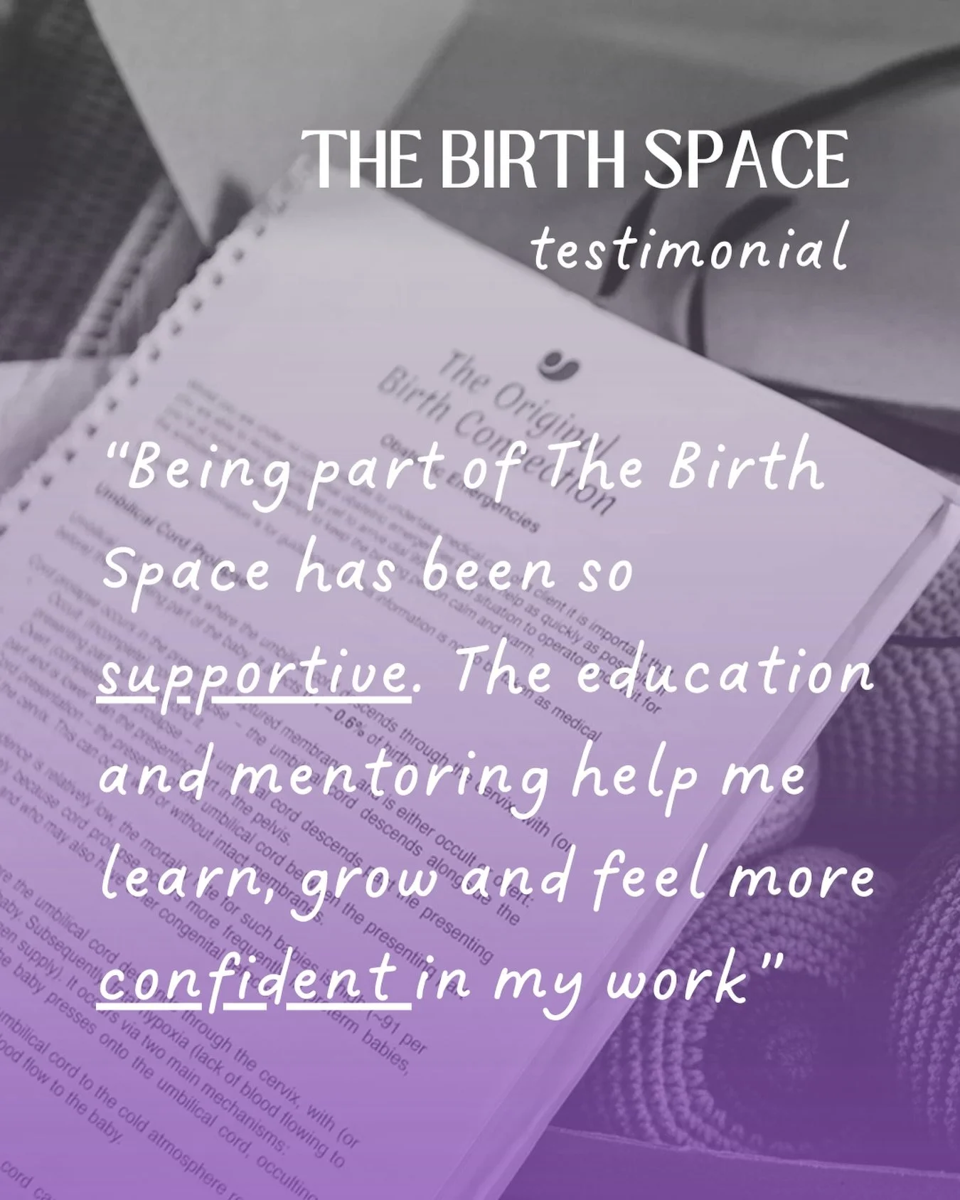 &ldquo;Being part of The Birth Space has been so supportive. The education and mentoring help me learn, grow and feel more confident in my work&rdquo;

If you have been waiting for The Birth Space to open again, you&rsquo;ll be happy to hear you have