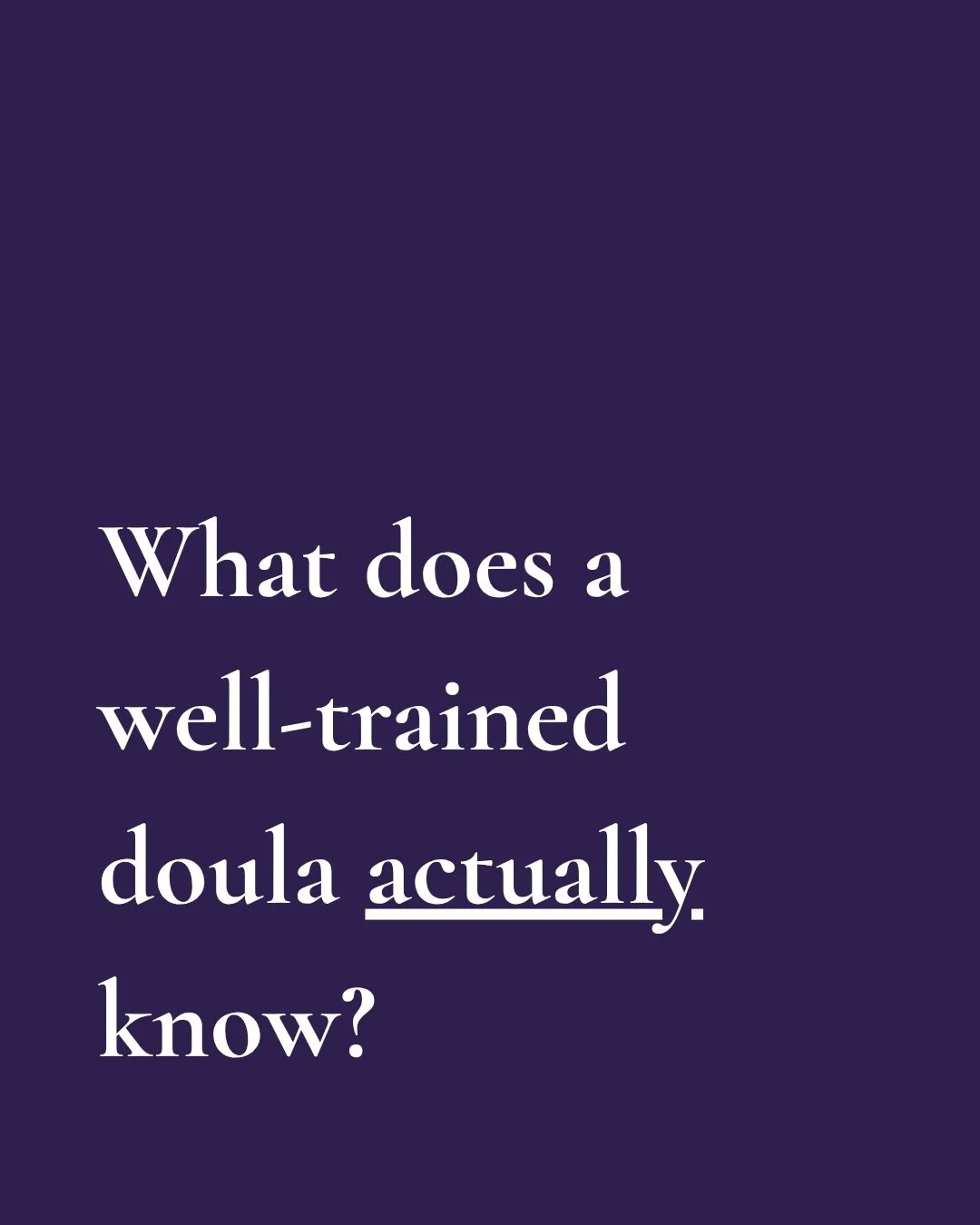 When people ask me what Full Spectrum Doula Training covers, I don&rsquo;t want to give them a highlights reel.

I want them to see the whole picture. Because the depth is the point.

Swipe through for everything that goes into training a doula who i