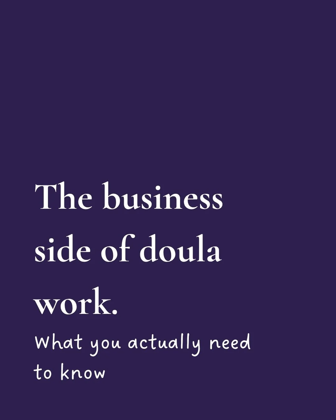 Getting into the birth space is the part most aspiring doulas focus on.

Building a practice you can actually sustain, that&rsquo;s the part that catches most new doulas off guard.

In Full Spectrum Doula Training, business isn&rsquo;t an afterthough