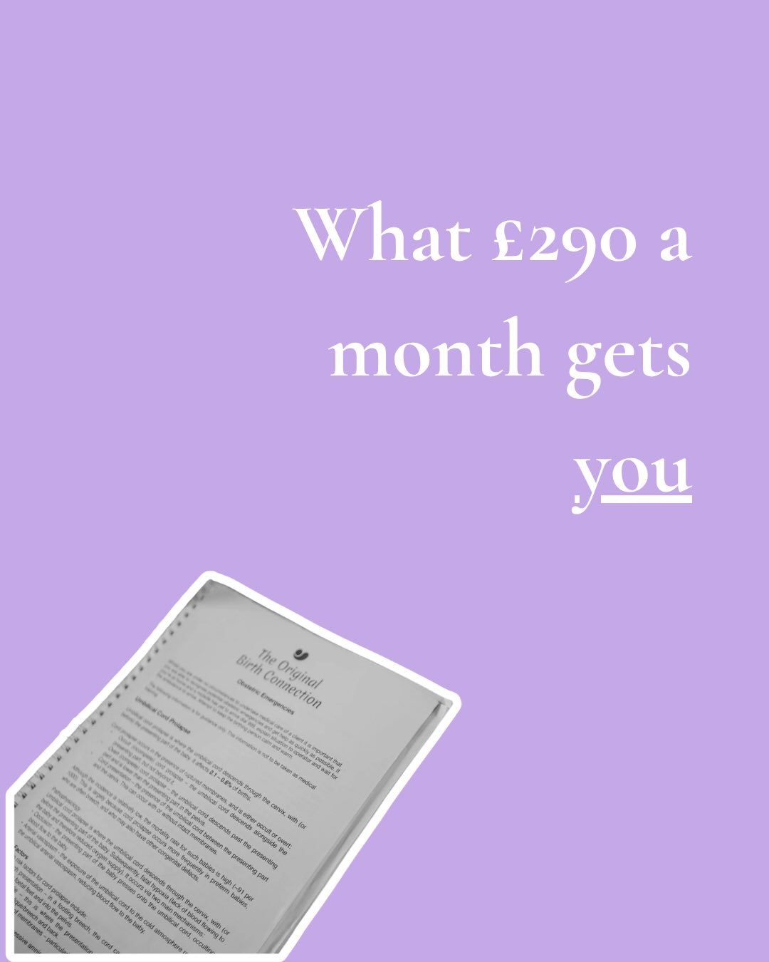 I want to talk about money  because it&rsquo;s the thing that stops most people from even asking the question.

Full Spectrum Doula Training is &pound;2,860. That&rsquo;s a real investment.

It&rsquo;s also &pound;290 per month over 10 months.

For c