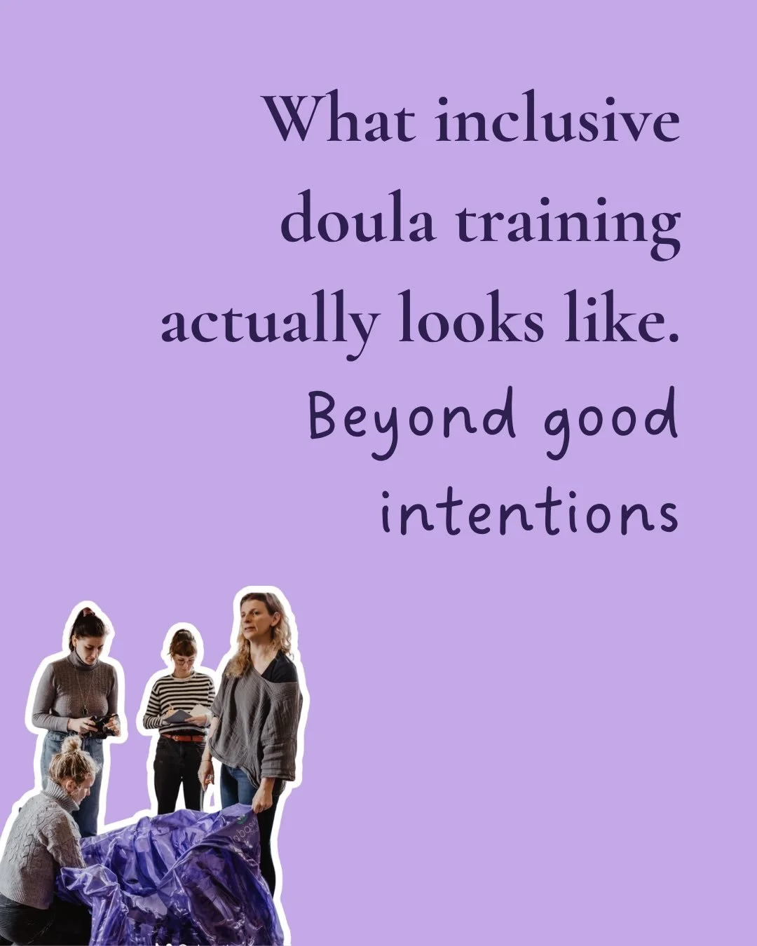 Inclusive birth work isn&rsquo;t a module.

It isn&rsquo;t a land acknowledgement at the top of your welcome page or a diversity statement in your about section.

It&rsquo;s the question you ask in an antenatal visit. The language you choose when a c
