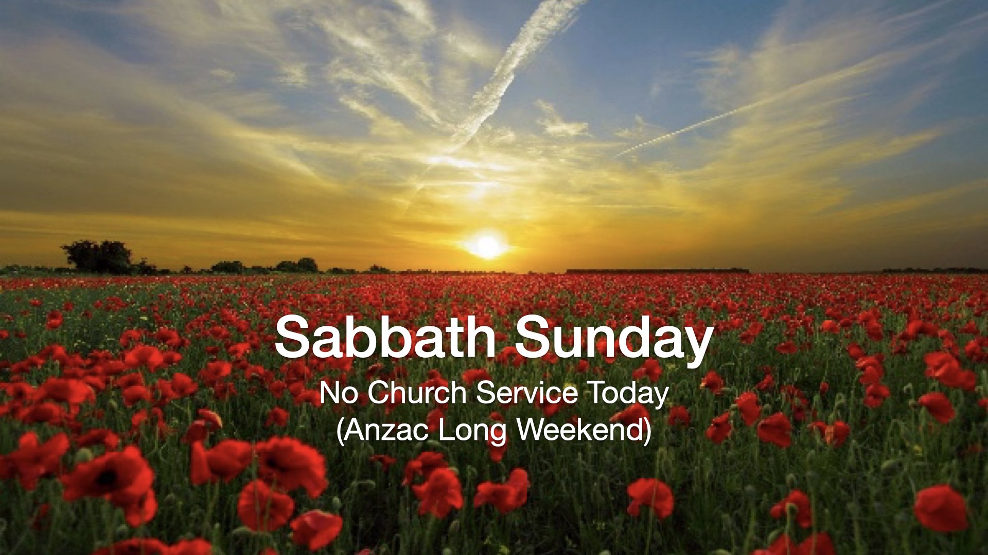 Sabbath Sunday