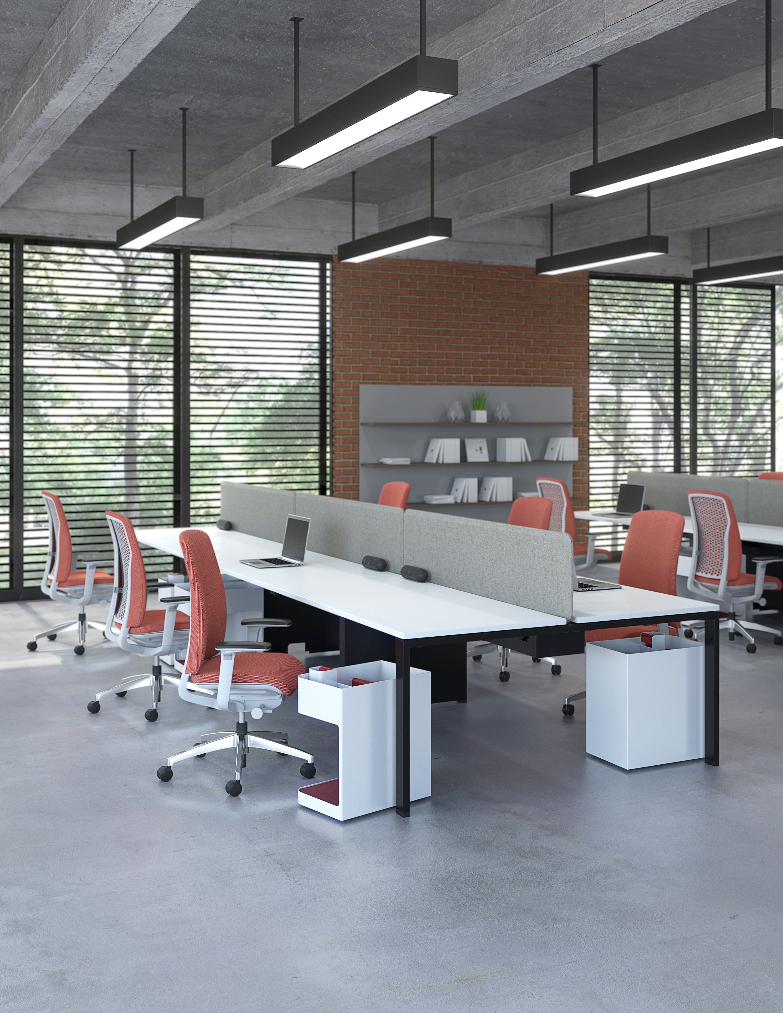 Teknion Tek/N desking system