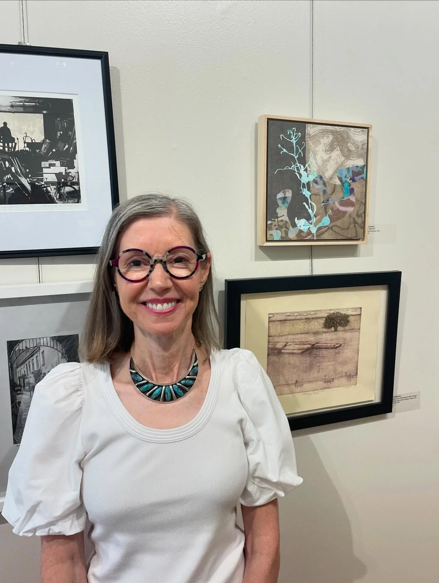 I&rsquo;m honored that my monotype collage &ldquo;Walk With Me&rdquo; was accepted into the 2025 Peggy Doole National Small Works Competition &amp; Exhibition held in the Washington Printmakers Gallery in Washington, DC. It was a treat to attend the 