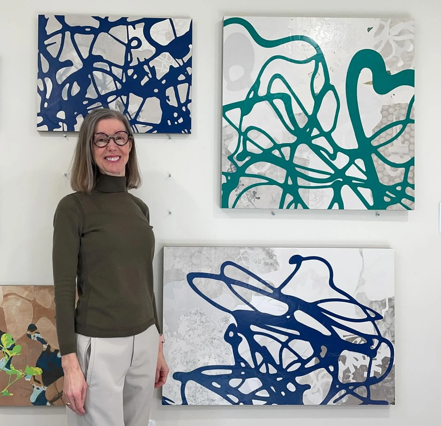 Heading into 2026 feeling both bold and serene with these two blossoming new series! I&rsquo;m taking these pieces to get their hi-res scans today&mdash;it&rsquo;s important to me to have high-quality image capture in case an interior designer, art c