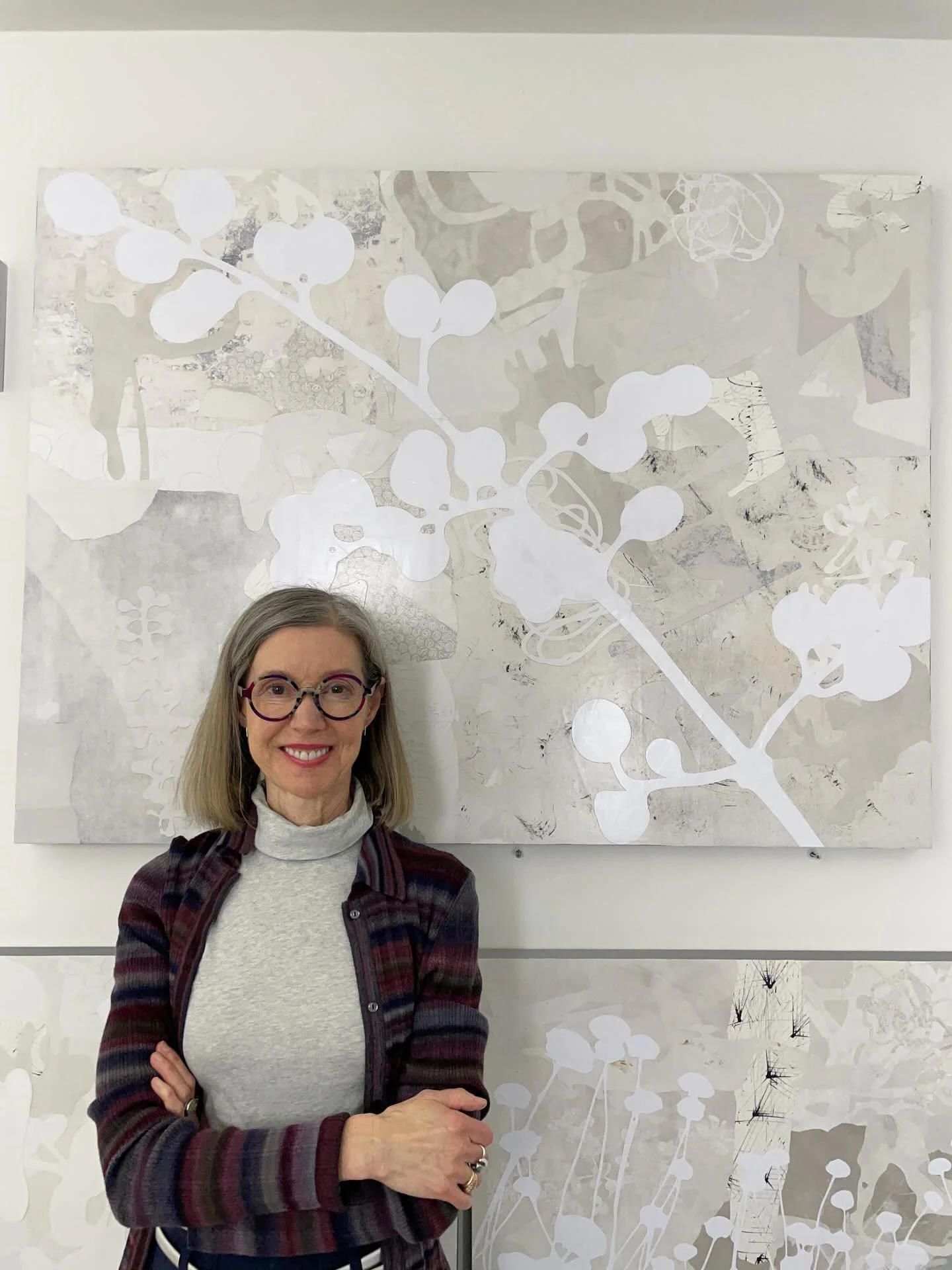 &ldquo;Cell Memories&rdquo; is a new 36x48&rdquo; collage that I delivered to @broadwaygallery last week. I&rsquo;m in love with the details of this piece! It&rsquo;s a statement piece that manages to be both subtle and teeming with activity. Its tit