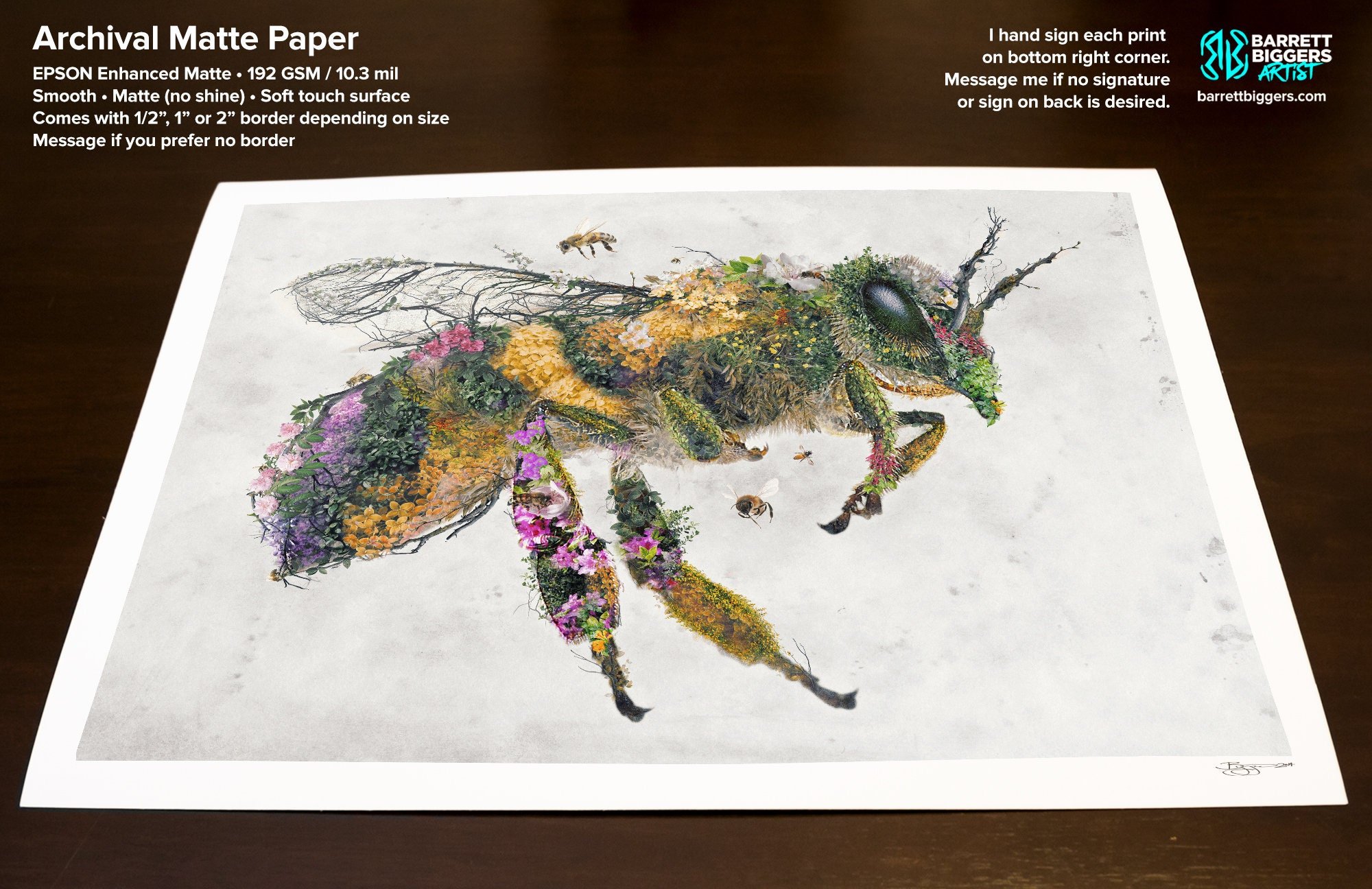 Watercolor Bumble Bee Wrapping Paper by IvaW