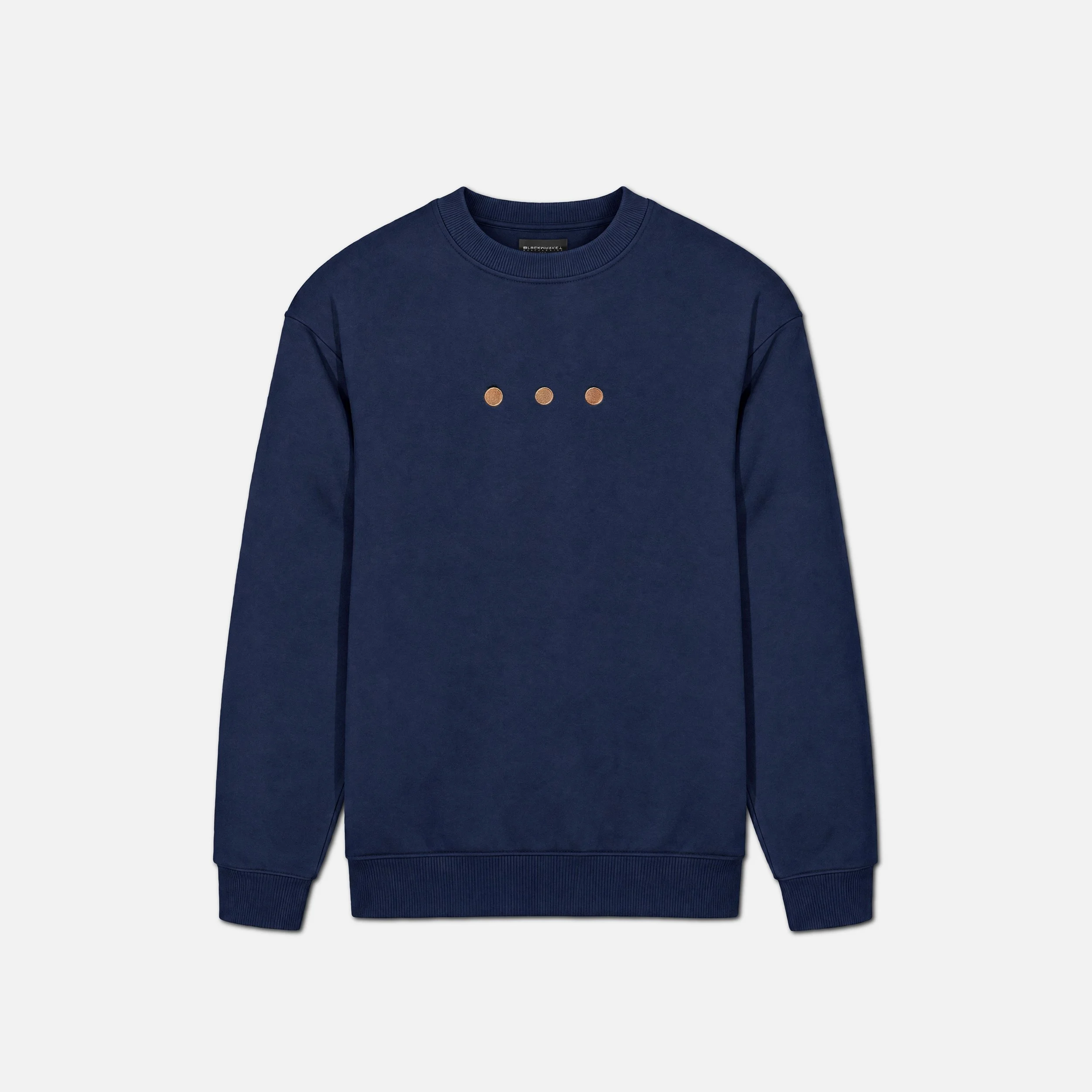 Cotton fleece crewneck sweatshirt