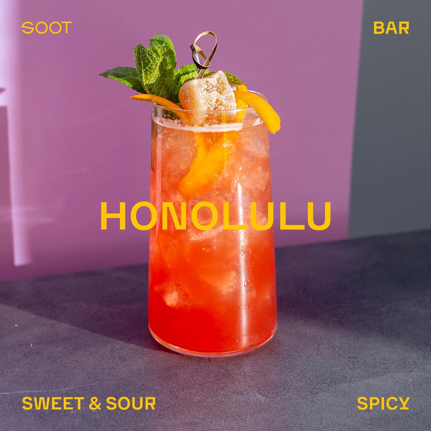 Take a break from the ordinary and treat yourself to the extraordinary with SOOT's new Honolulu cocktail 🌺

From the first sip to the last, you'll be transported to a world of sunshine, palm trees, and pure bliss.