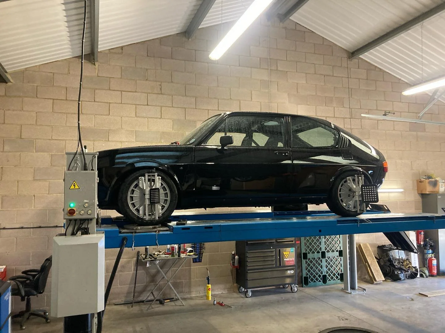 @techandtyres Alfa Sud in a little while back for another geo after they&rsquo;d had some suspension apart. Very cool little motor that gets used properly on track.