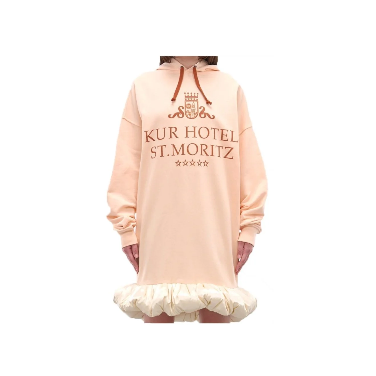 ST MORITZ HOODIE BUBBLE DRESS