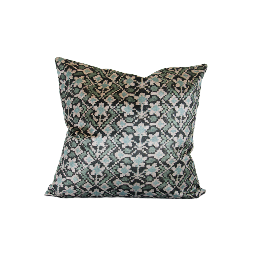 Carolina Irving Almaty Velvet in Teal Custom Accent Pillow 20x20