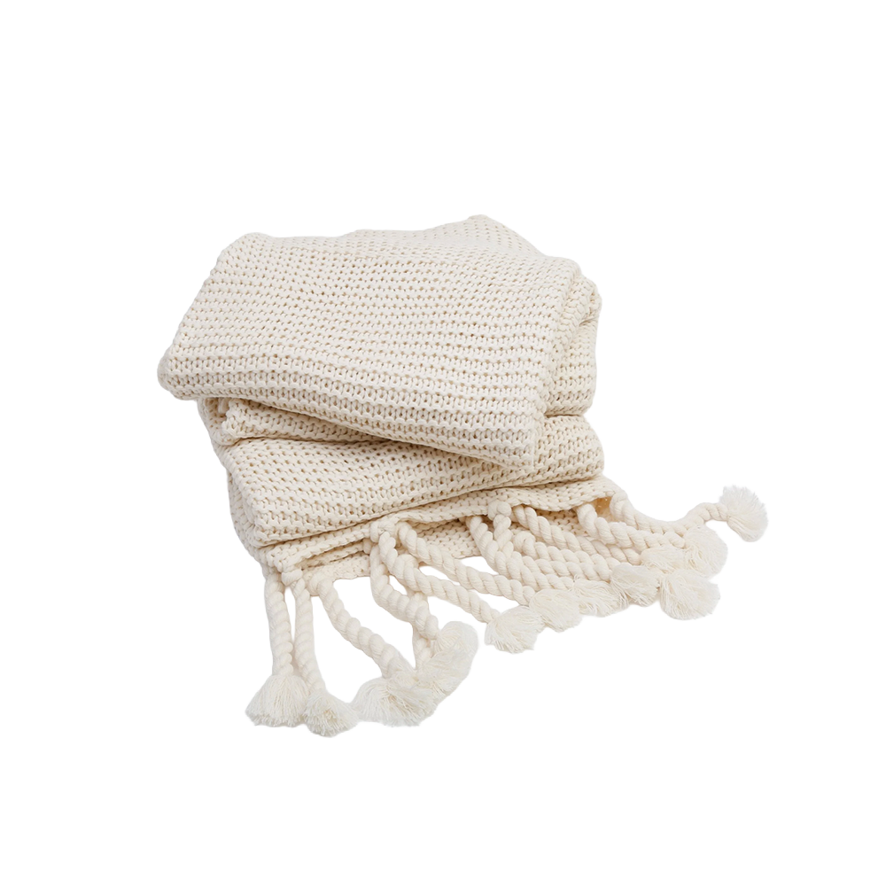 Trestles Oversized Throw in Antique White