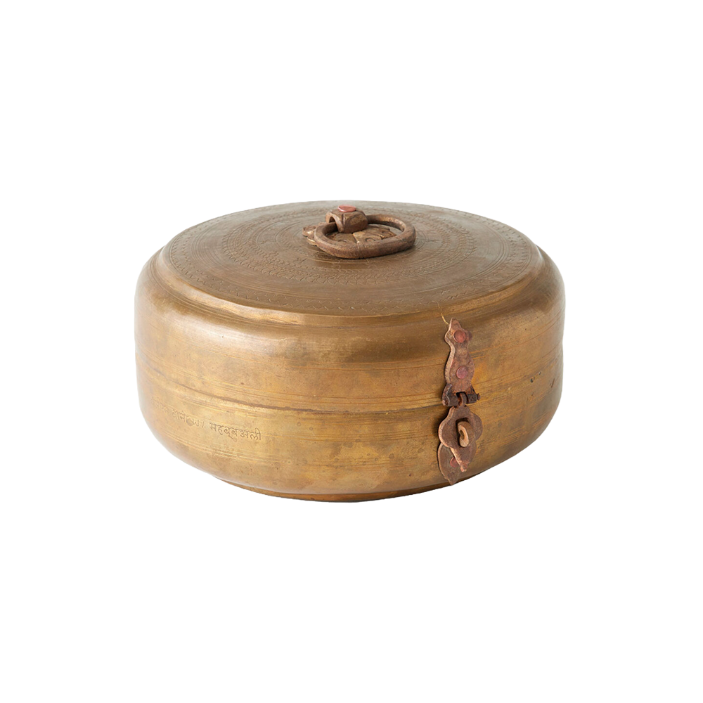 Vintage Brass Chapati Box