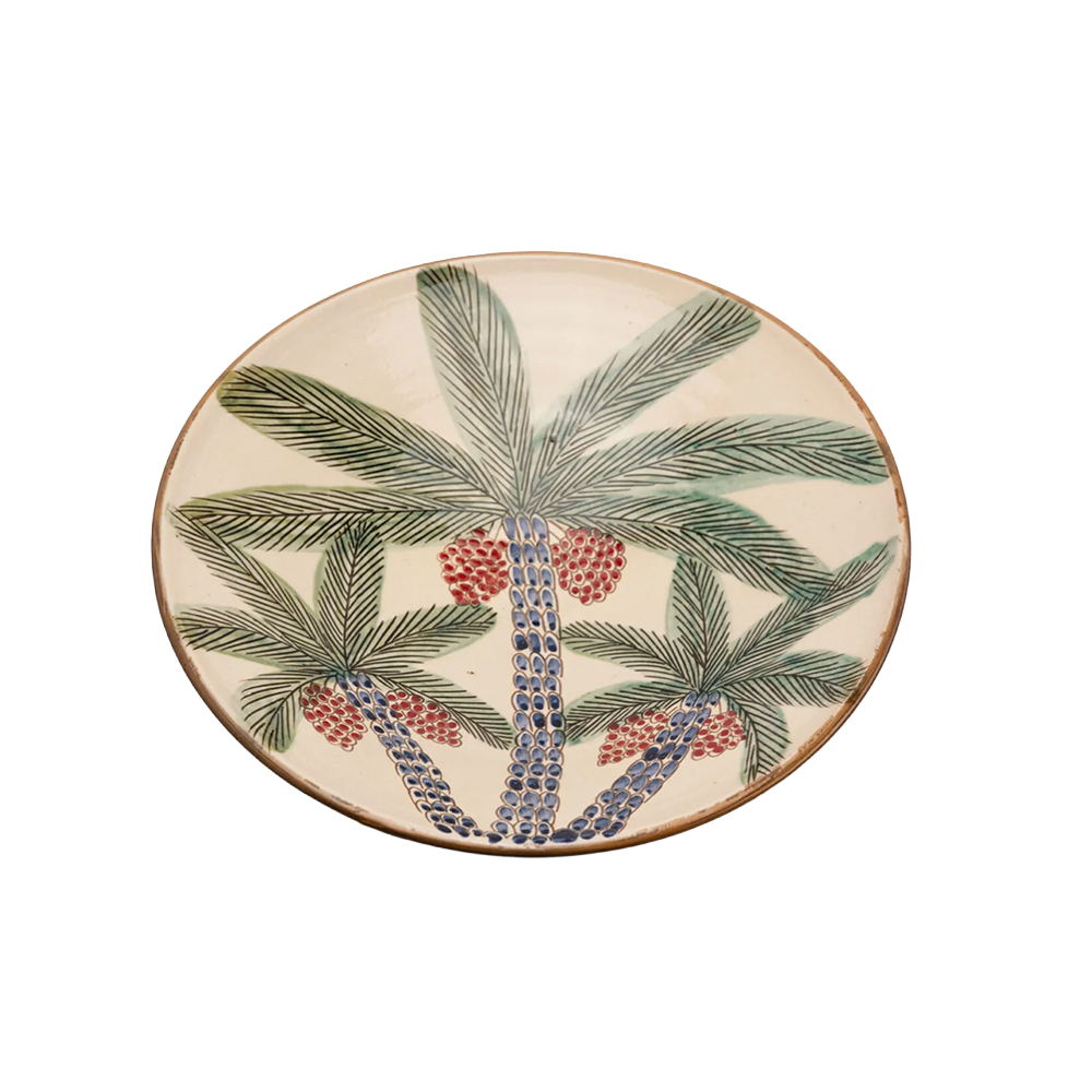 Palm Red Dates Ceramic Serving Platter
