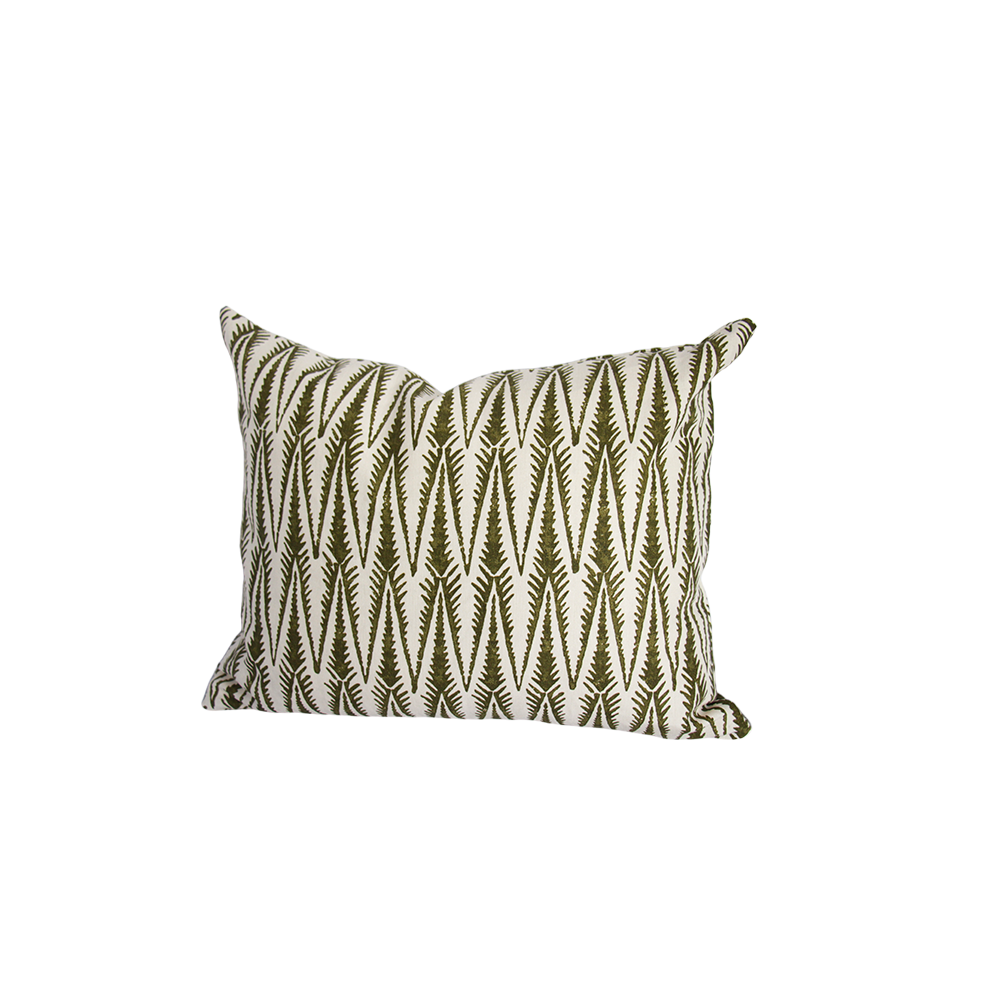 Sarah Vanrenen Ziggy in Olive Custom Pillow 17x21